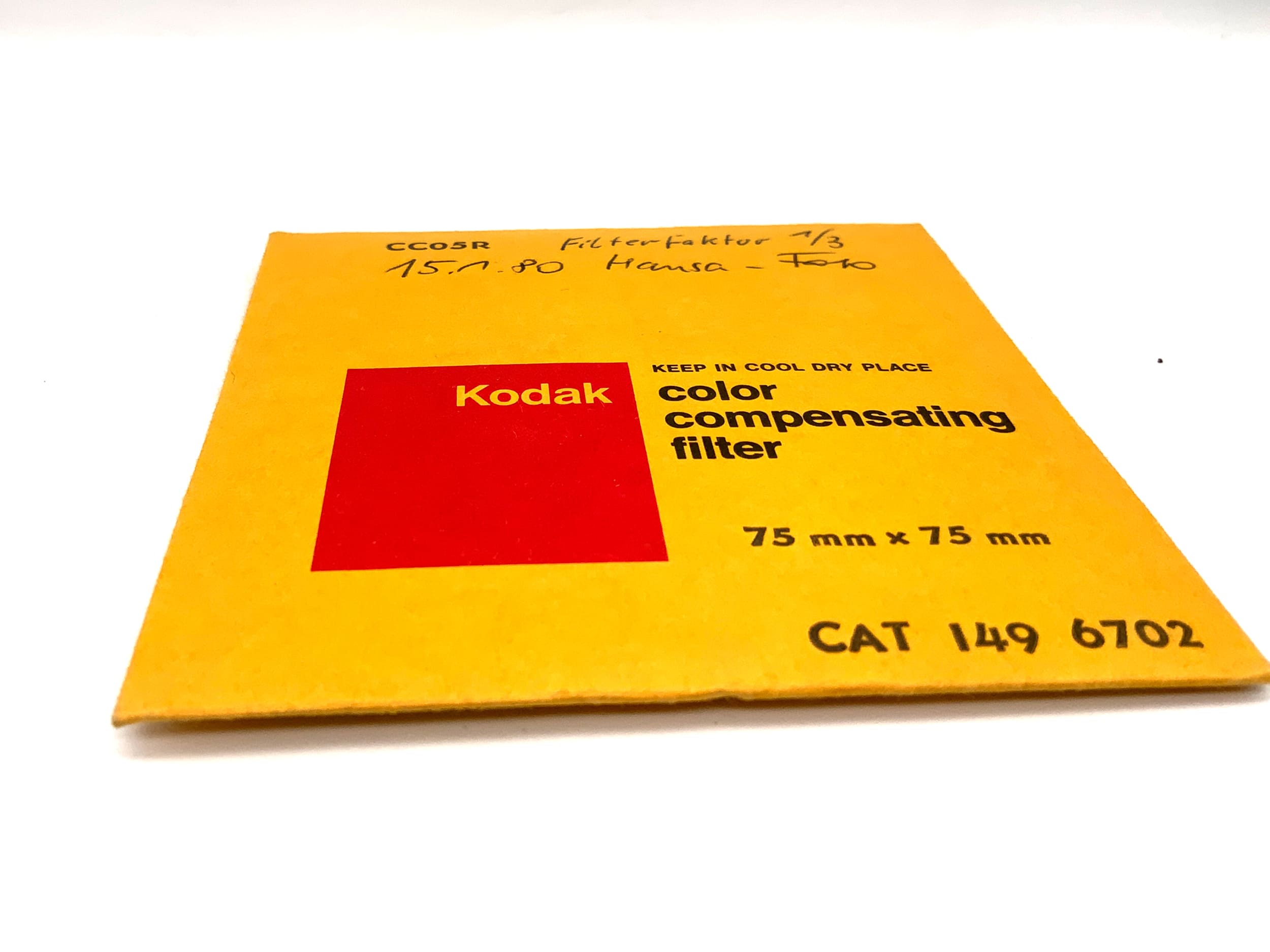 Kodak CC05R Color Compensating Filter Filter 75mm x 75mm Rectangular