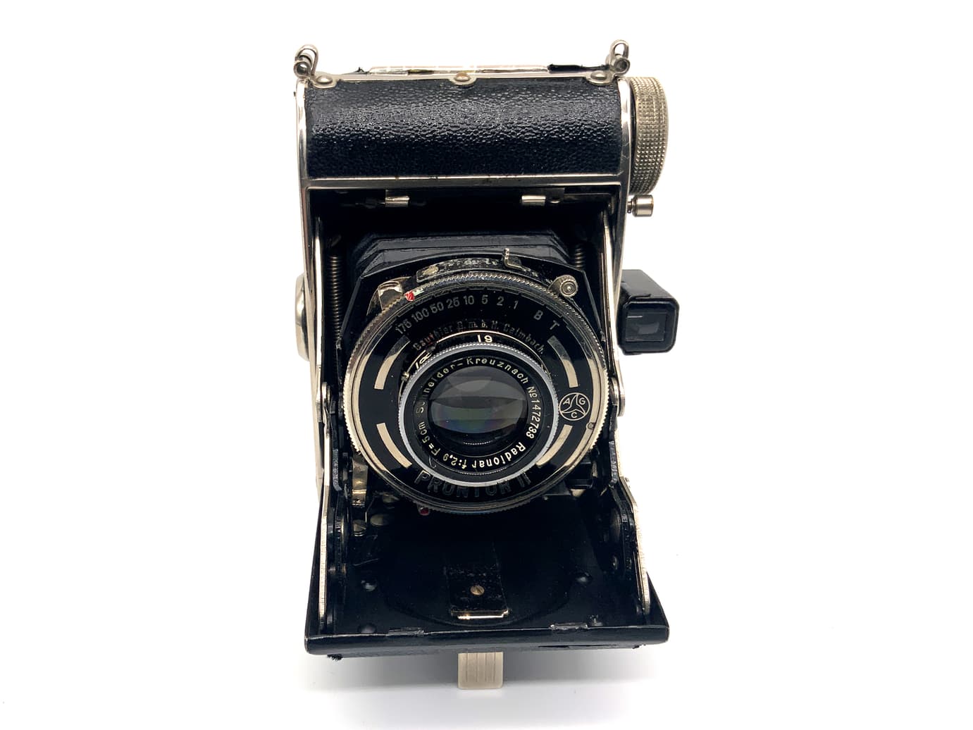 Klappkamera mit Schneider Kreuznach Radionar 5cm 1:2.9 Prontor II