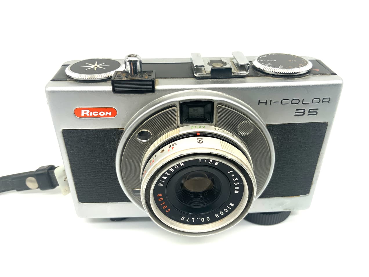 Ricoh HI-Color 35 viewfinder camera with Color Rikenon 35mm 1:2.8 analog camera
