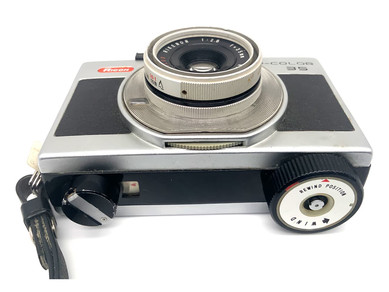 Ricoh HI-Color 35 viewfinder camera with Color Rikenon 35mm 1:2.8 analog camera