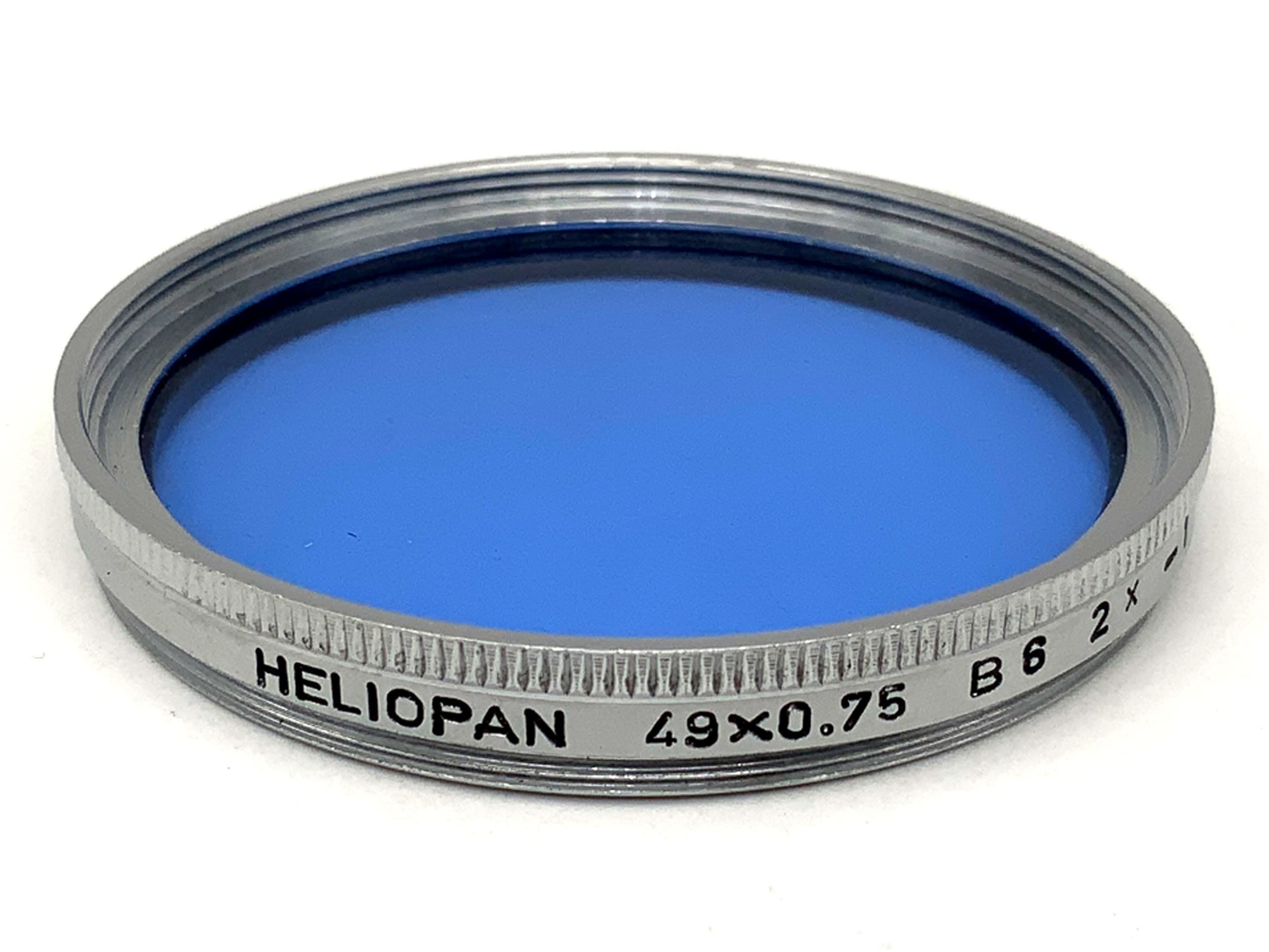 Heliopan Color Filter 49x0.75 B6 2x -1 Blue Filter 49mm Circular