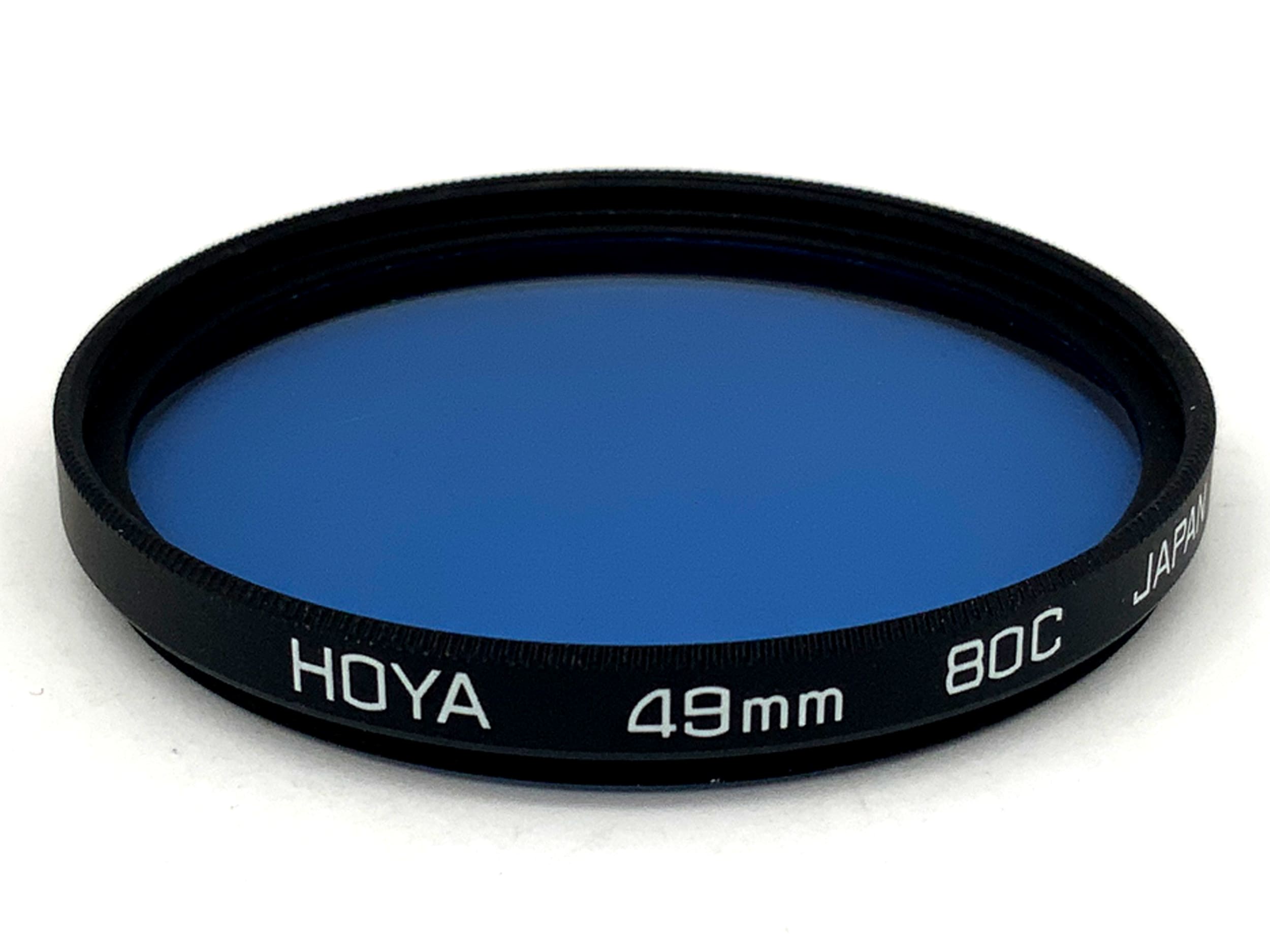 Hoya Color Filter 80C Blue Filter 49mm Circular Filter Thread