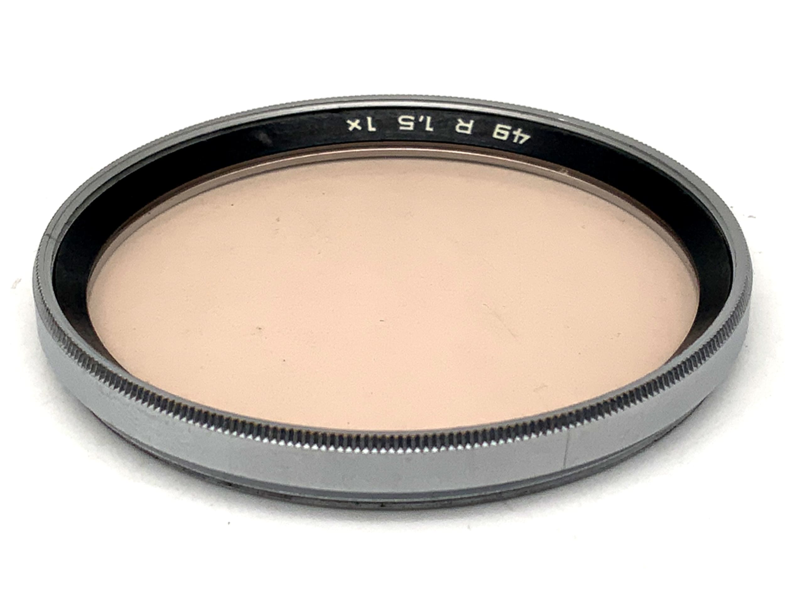 B+W Correction Filter R 1.5 1x Filter 49mm Circular Filter Thread