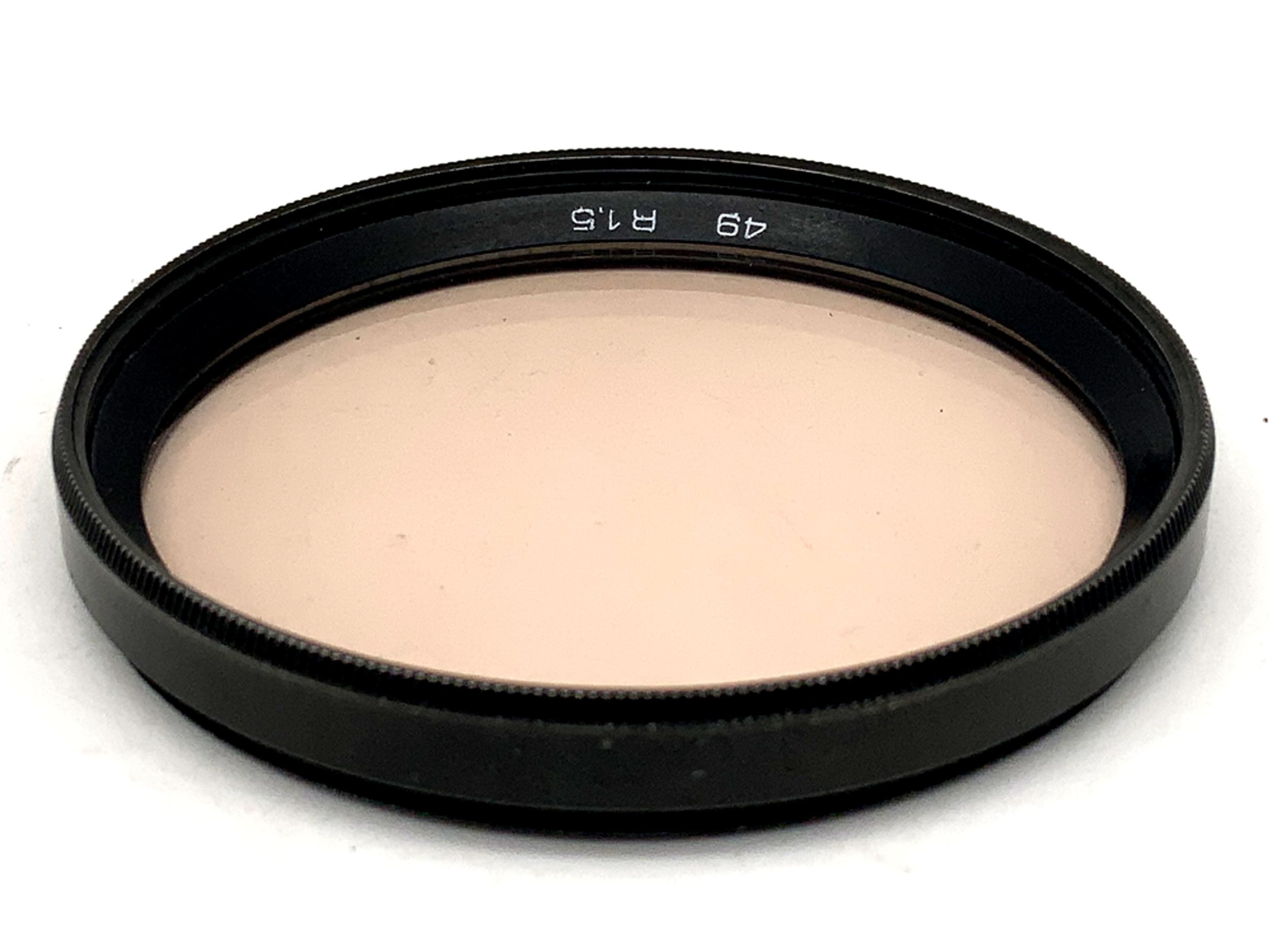 B+W Correction Filter R1.5 Black Filter 49mm Circular Filter Thread