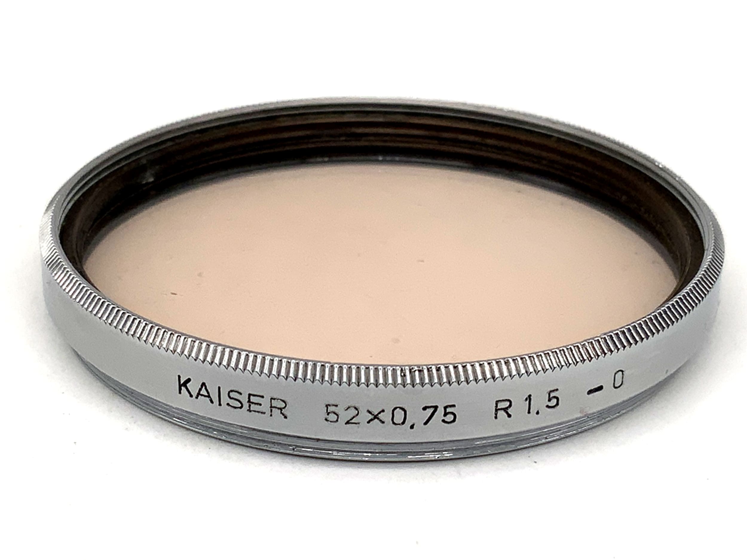 Kaiser correction filter 52x0.75 R1.5 -0 filter 52mm circular filter thread
