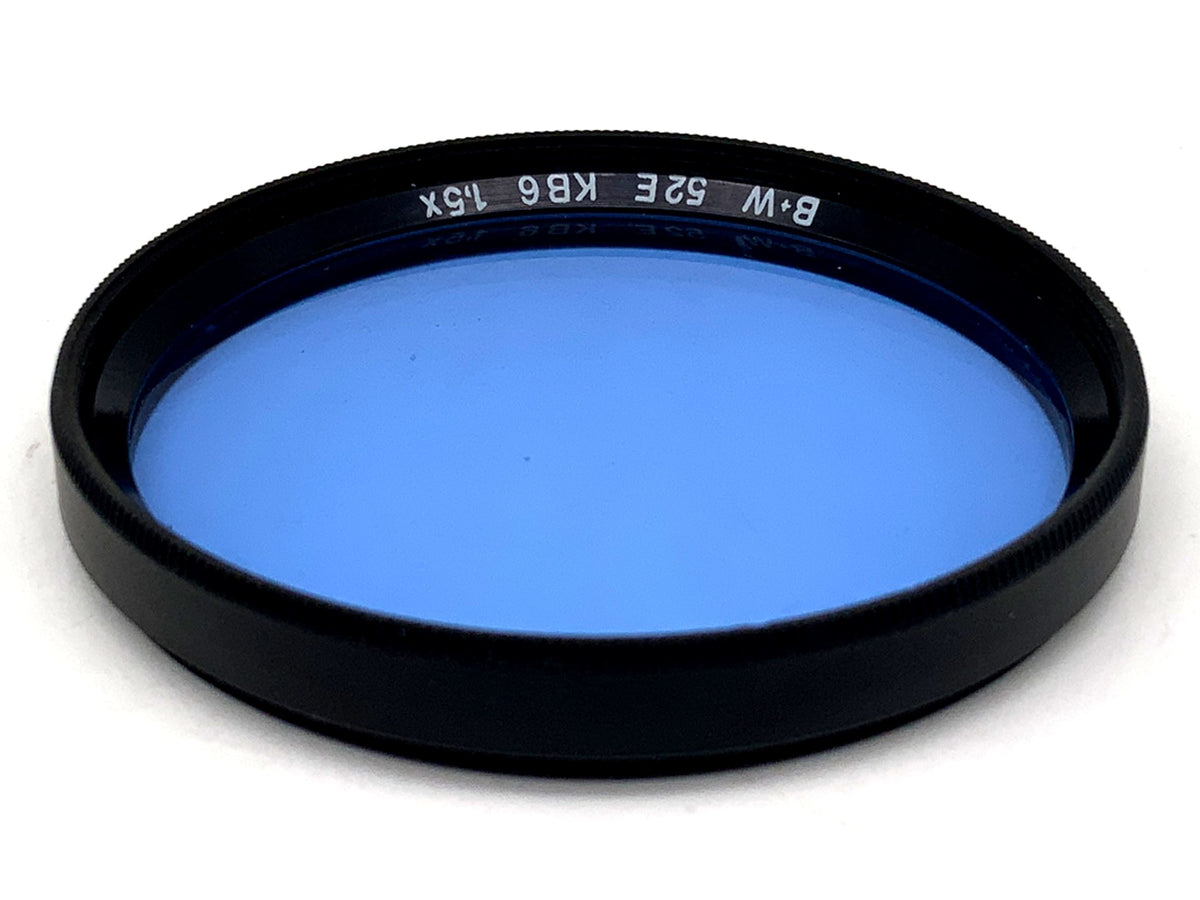 B+W Color Filter 52E KB6 1.5x Blue Filter 52mm Circular Filter Thread