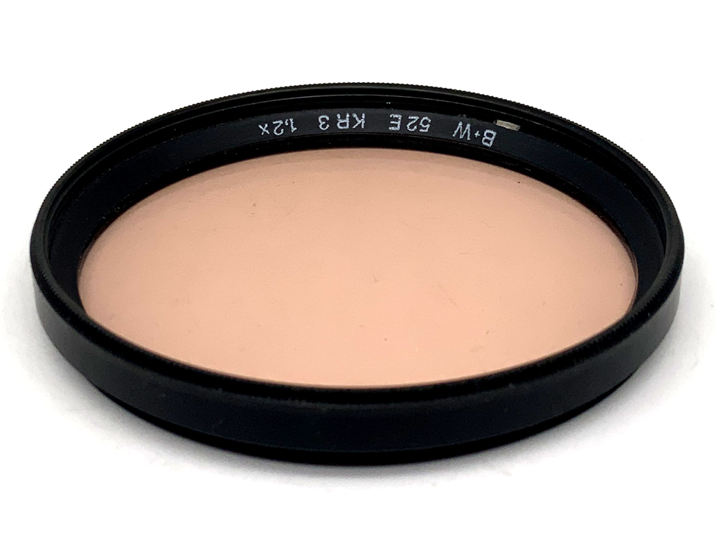 B+W Correction Filter KR3 1.2x Filter 52mm Circular Filter Thread