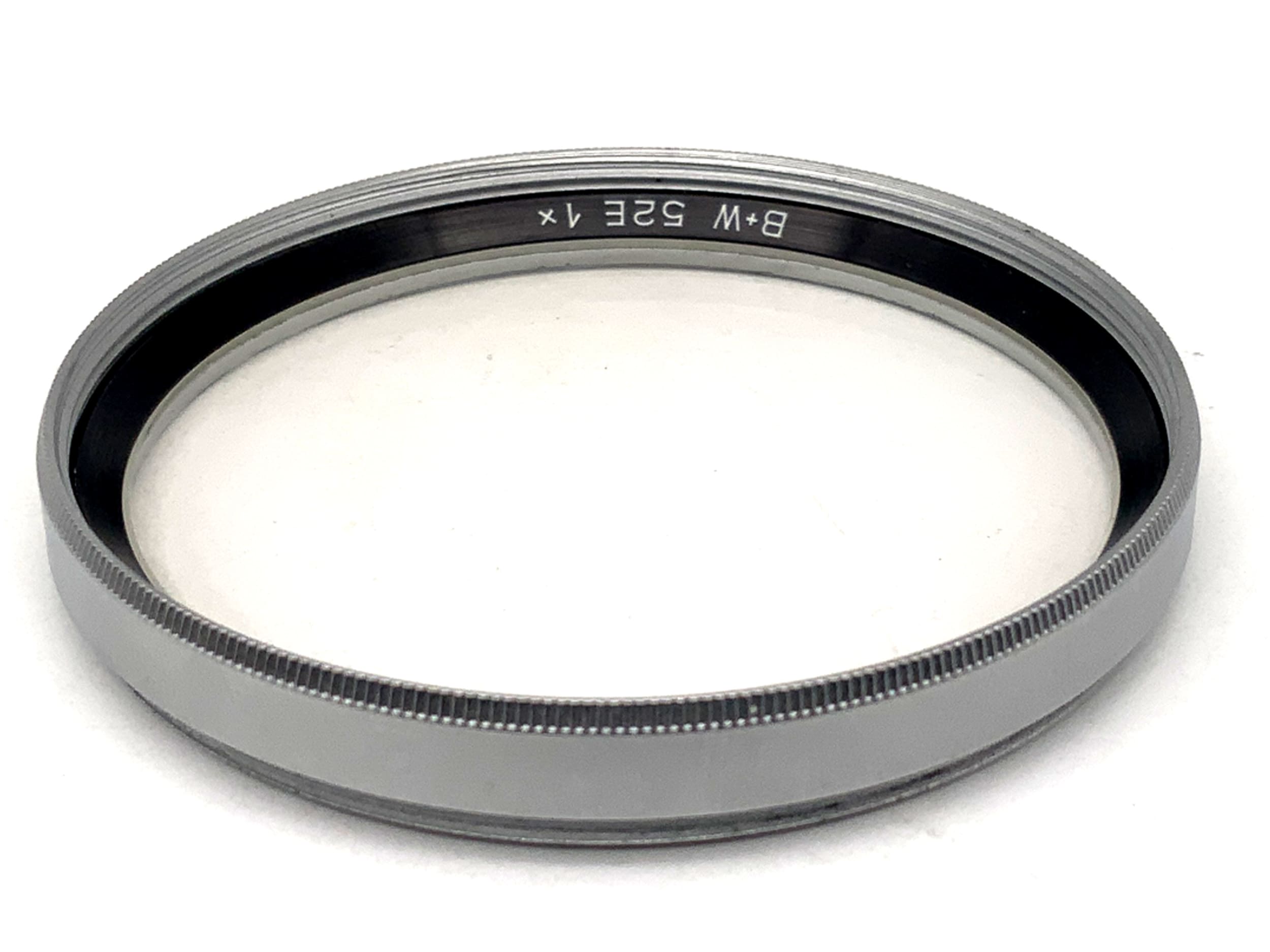 B+W UV 1x in silver filter 52mm circular filter thread