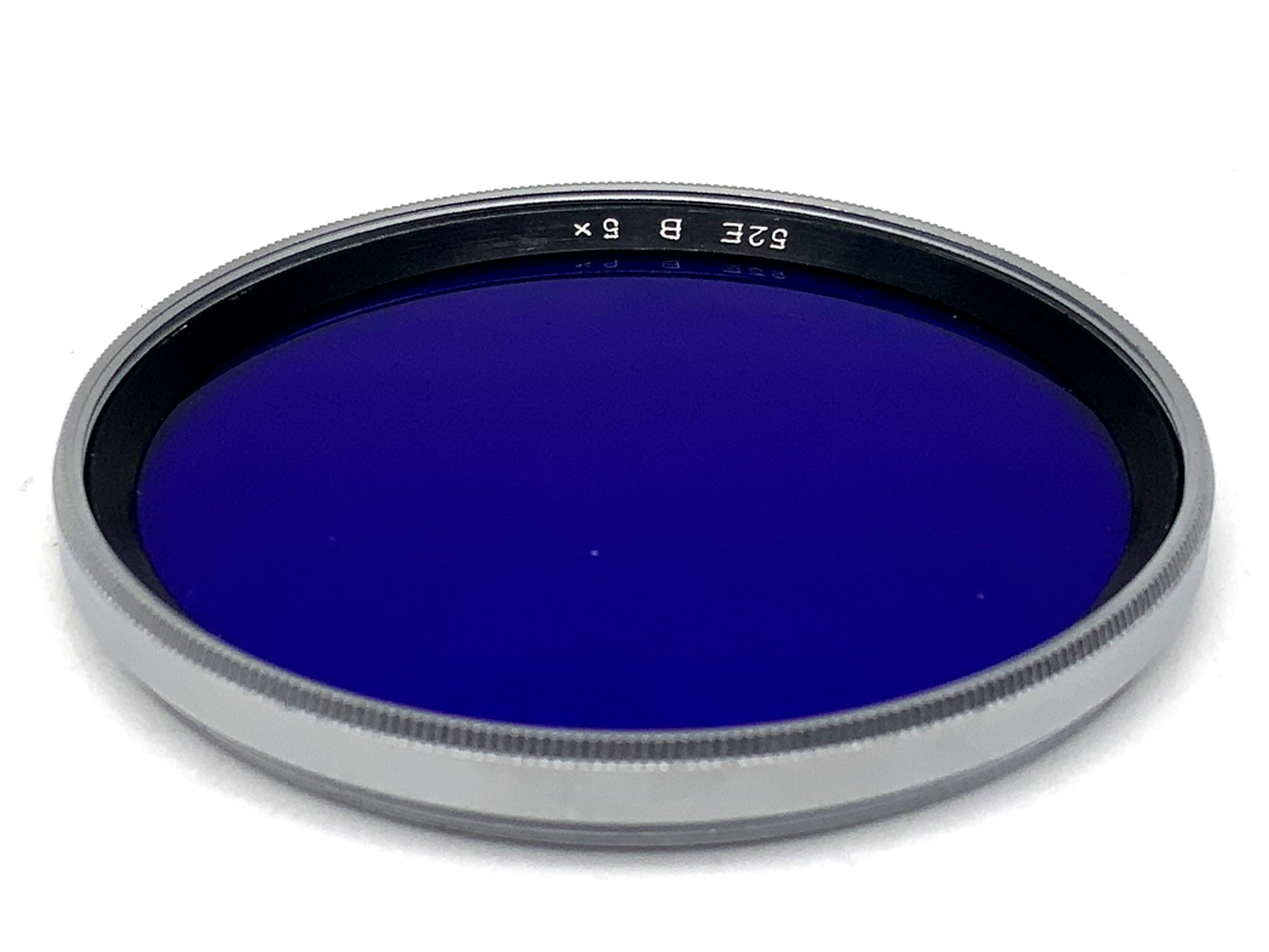 B+W 52E B 5x Blue Color Filter in Silver, 52mm Circular