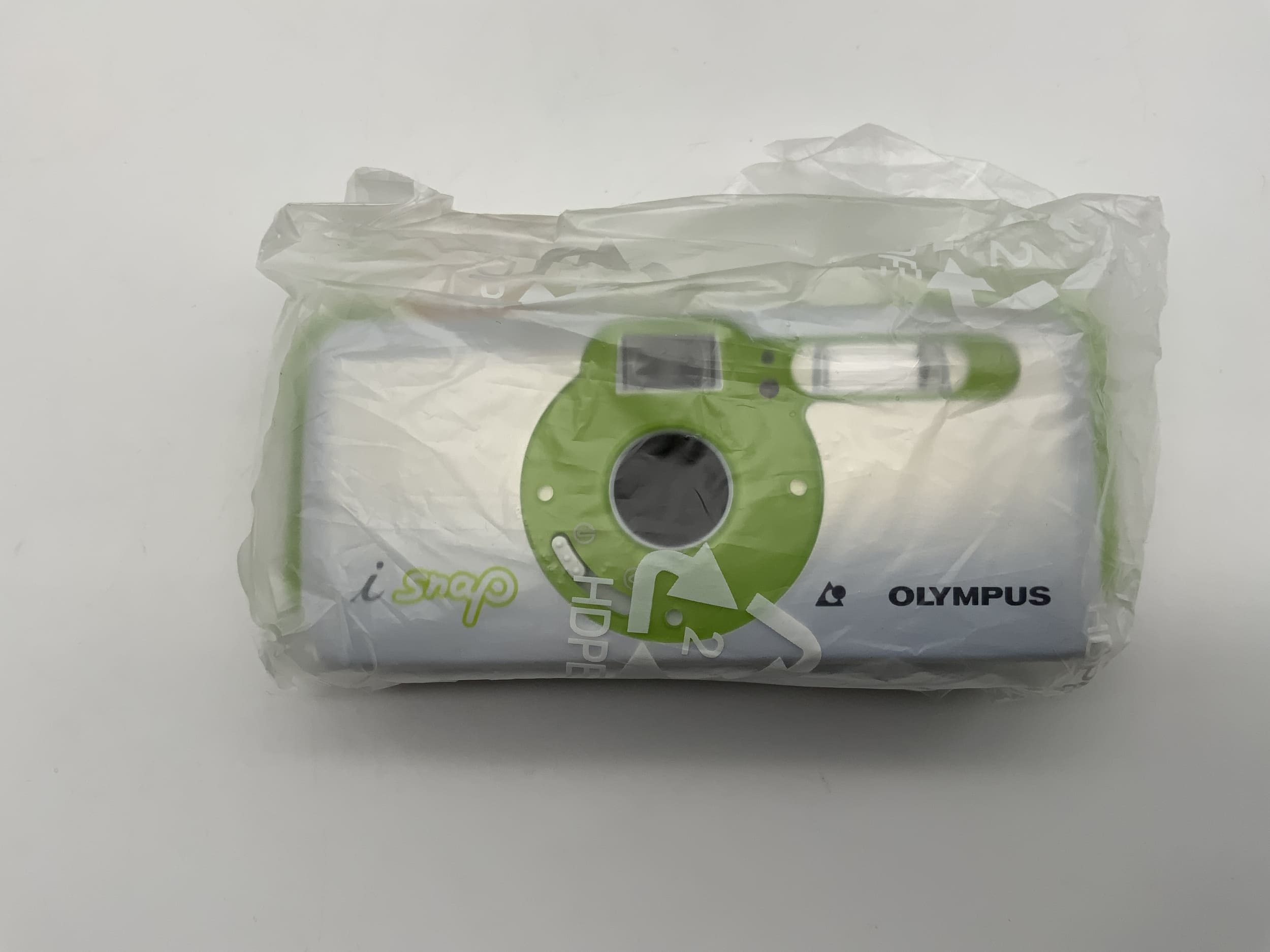 Olympus i snap compact camera Point&amp;Shoot Camera APS green original packaging without battery