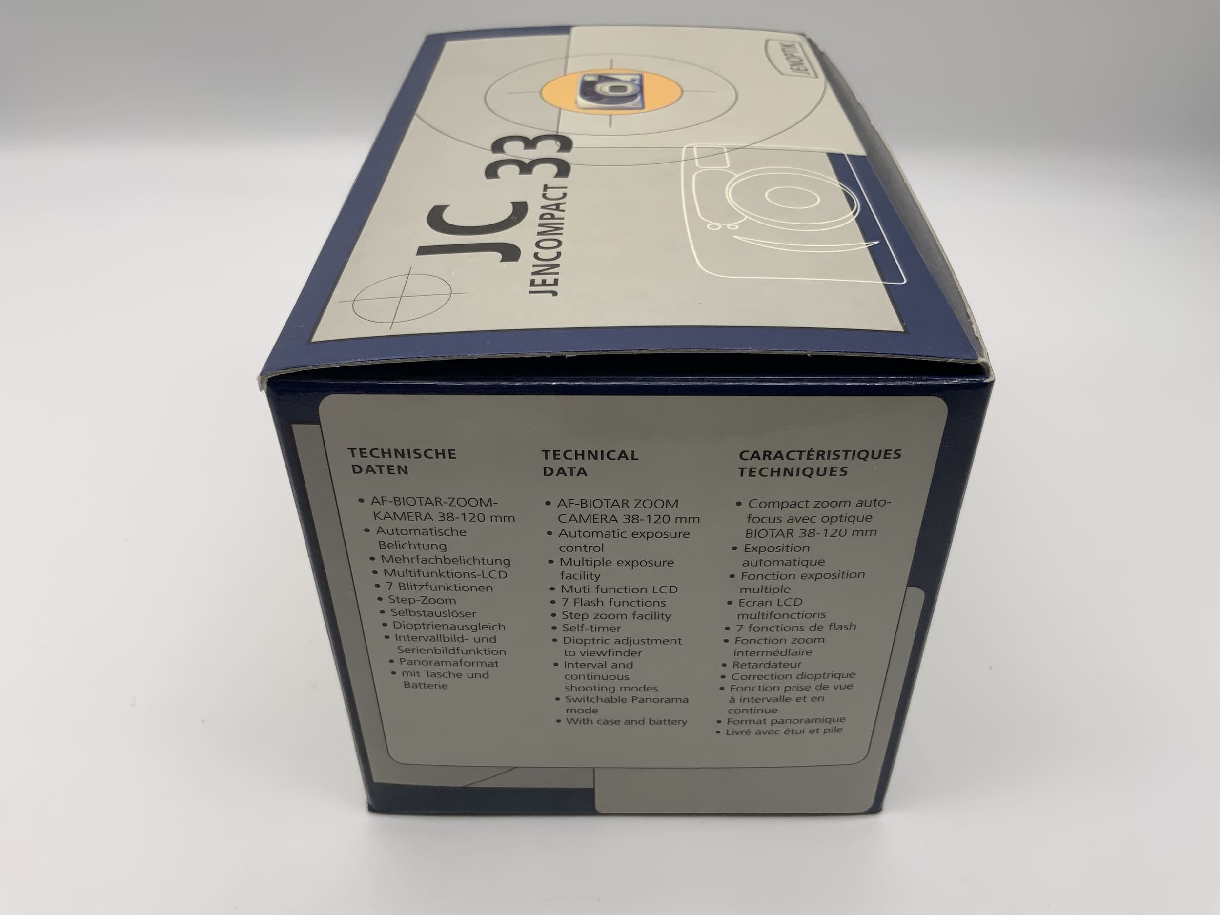 Jenoptik JC33 Compact Camera Point&amp;Shoot Camera 35mm Jenadvance Original Packaging without Battery