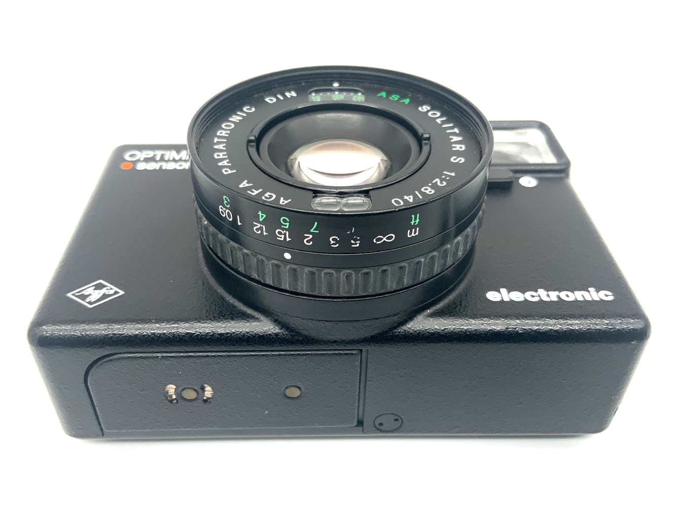 Agfa Optima 1035 sensor electronic Sucherkamera mit Solitar 40mm 1:2.8