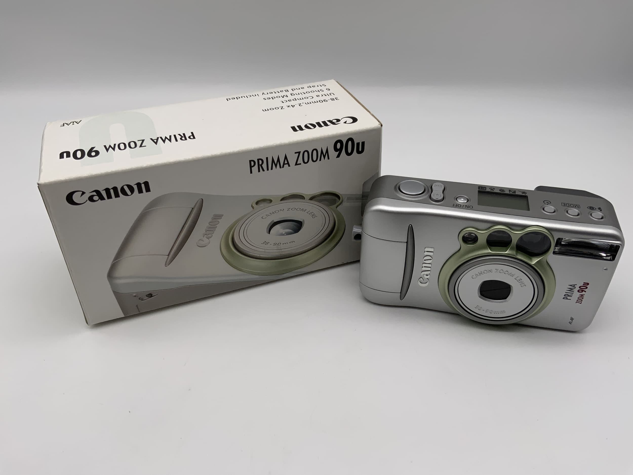 Canon Prima Zoom 90u Compact Camera Point&amp;Shoot Camera 35mm Original Packaging without Battery