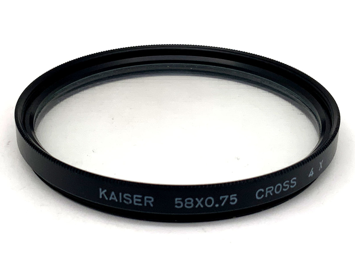 Kaiser grid filter 58x0.75 Cross 4x filter 58mm circular filter thread
