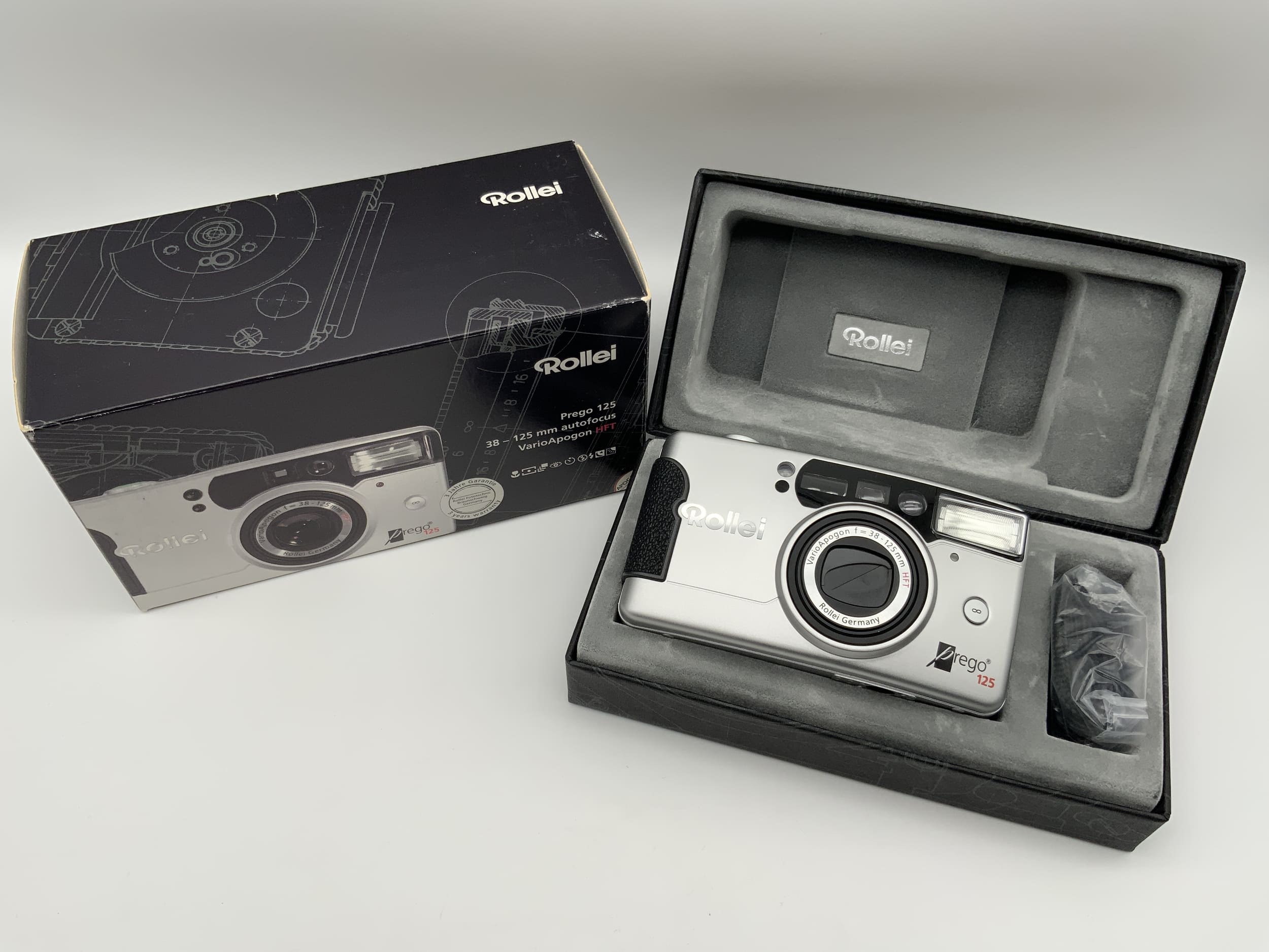 Rollei Prego 125 Compact Camera Point&amp;Shoot Camera 35mm Original Packaging without Battery