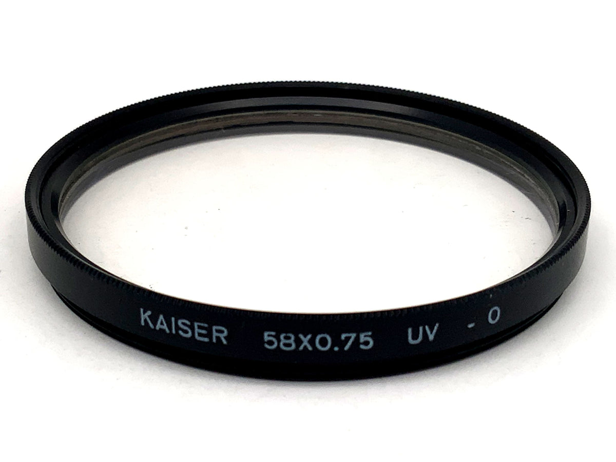 Kaiser UV 58x0.75 UV -0 Filter 58mm Circular Filter Thread