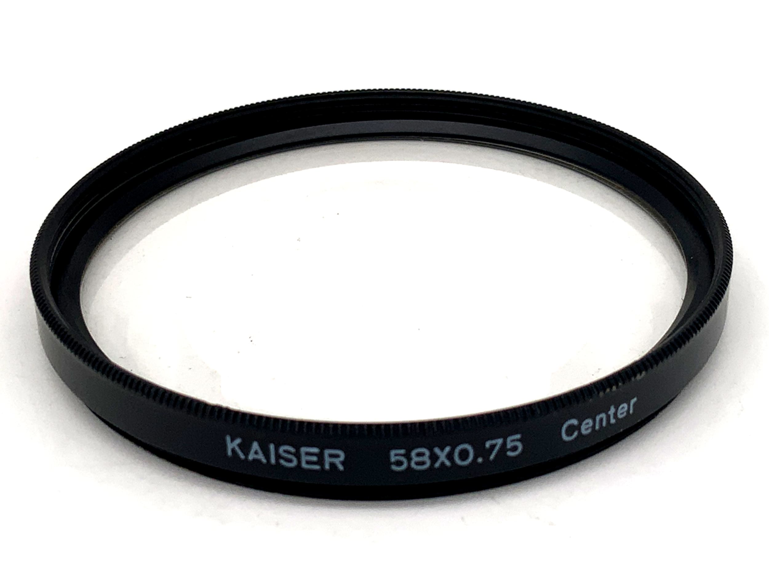 Kaiser Effect Filter 58x0.75 Center Filter 58mm Circular Filter Thread