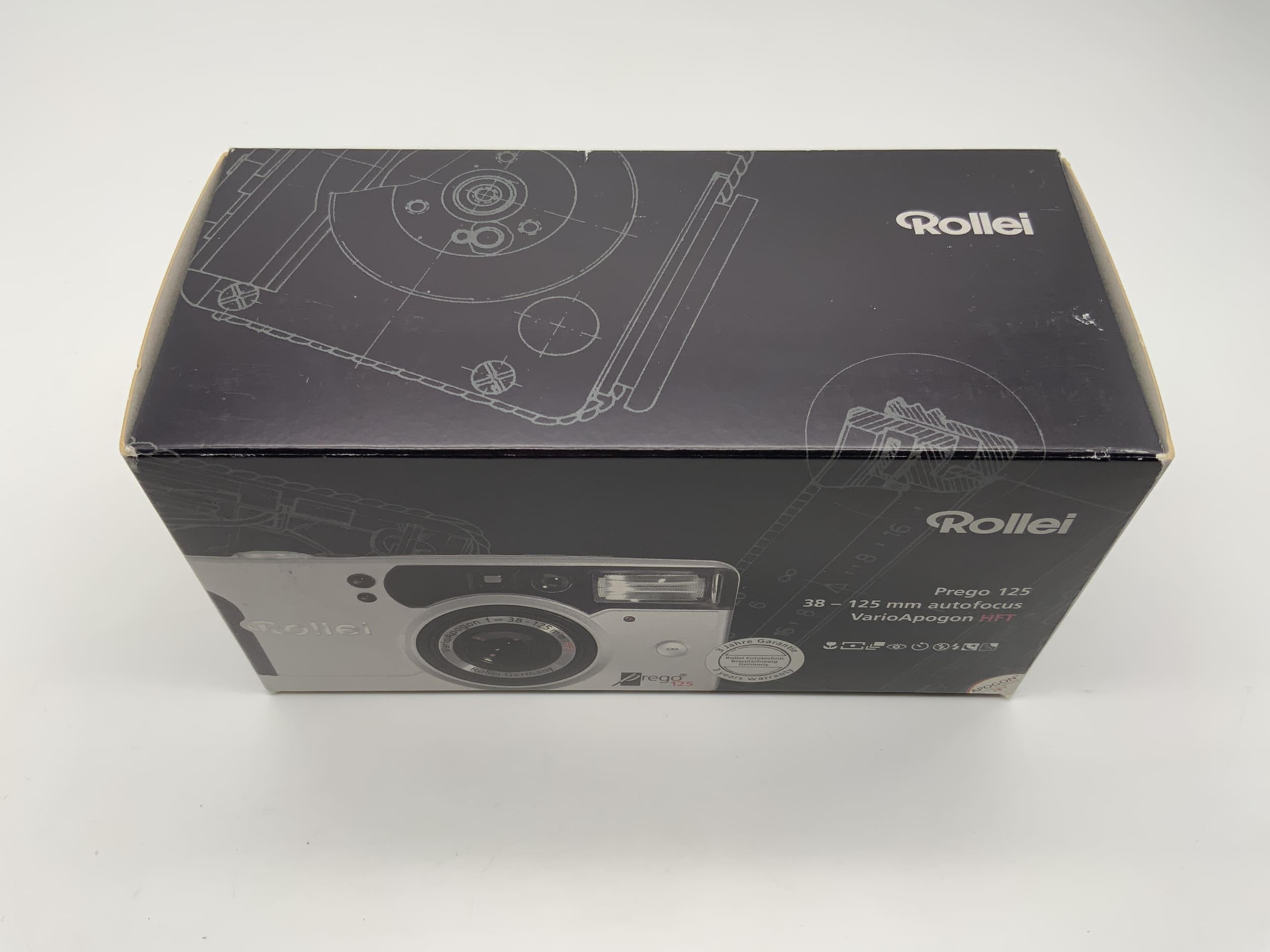 Rollei Prego 125 Compact Camera Point&amp;Shoot Camera 35mm Original Packaging without Battery