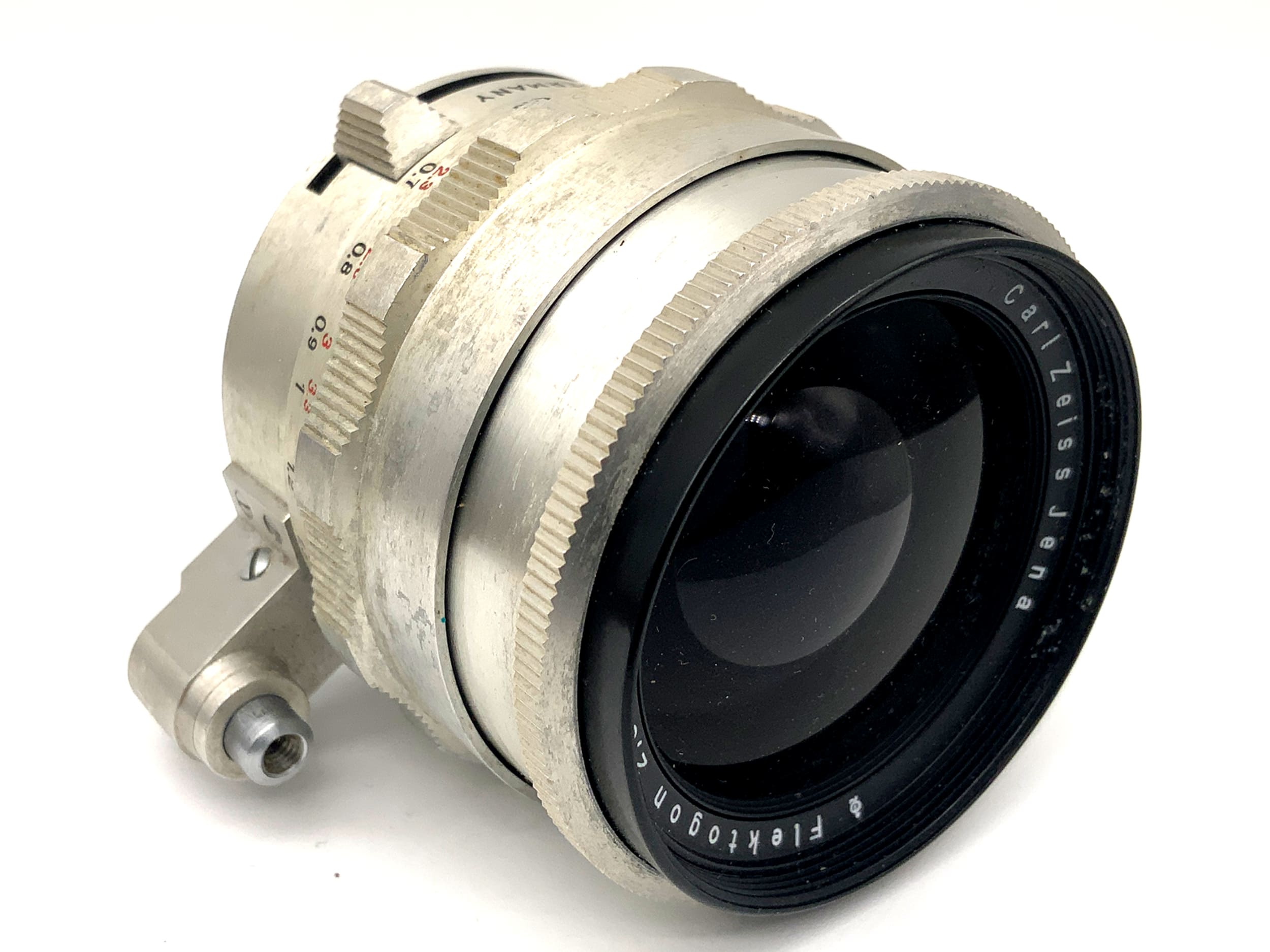 Carl Zeiss Jena Q1 Flektogon 35mm 1:2.8 Objektiv Festbrennweite (Exa) Pilz!