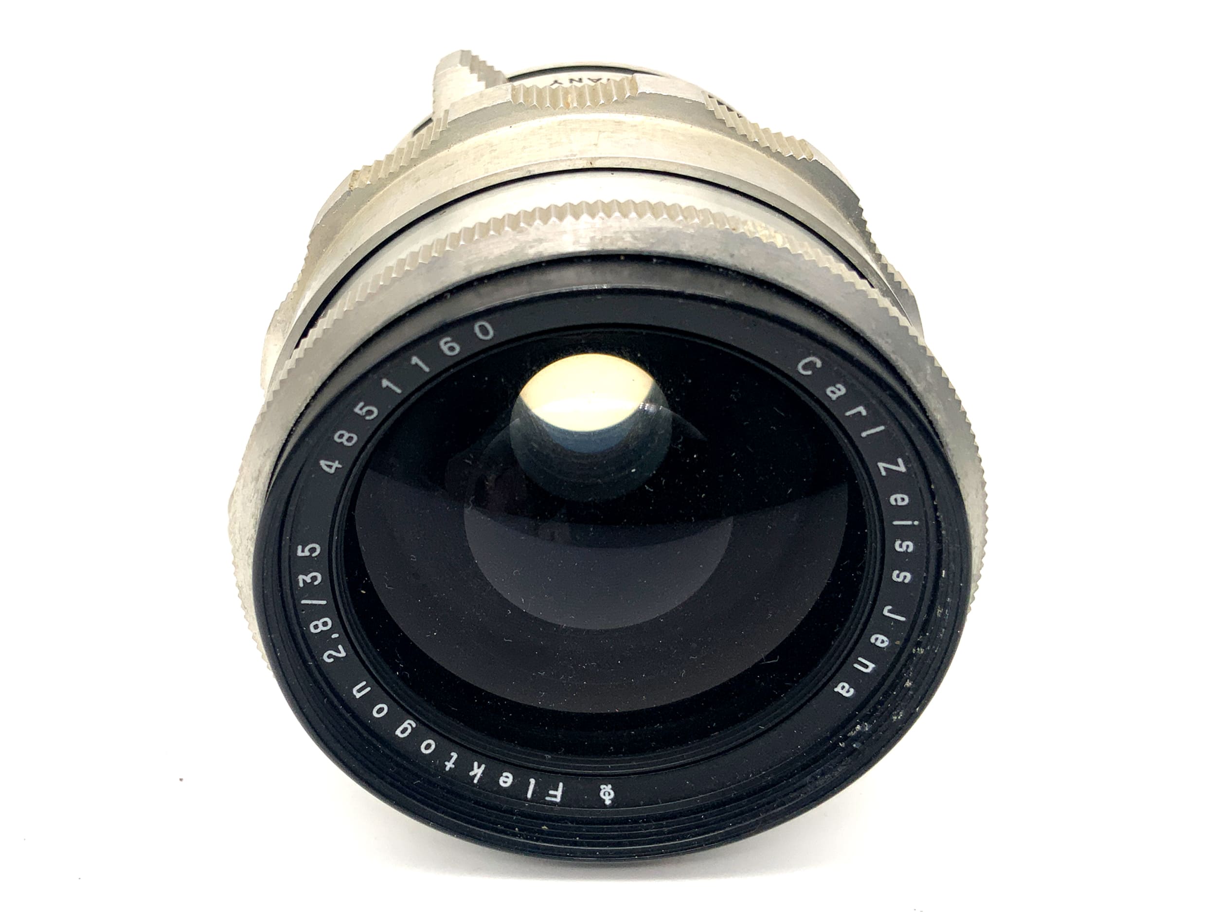 Carl Zeiss Jena Q1 Flektogon 35mm 1:2.8 Objektiv Festbrennweite (Exa) Pilz!
