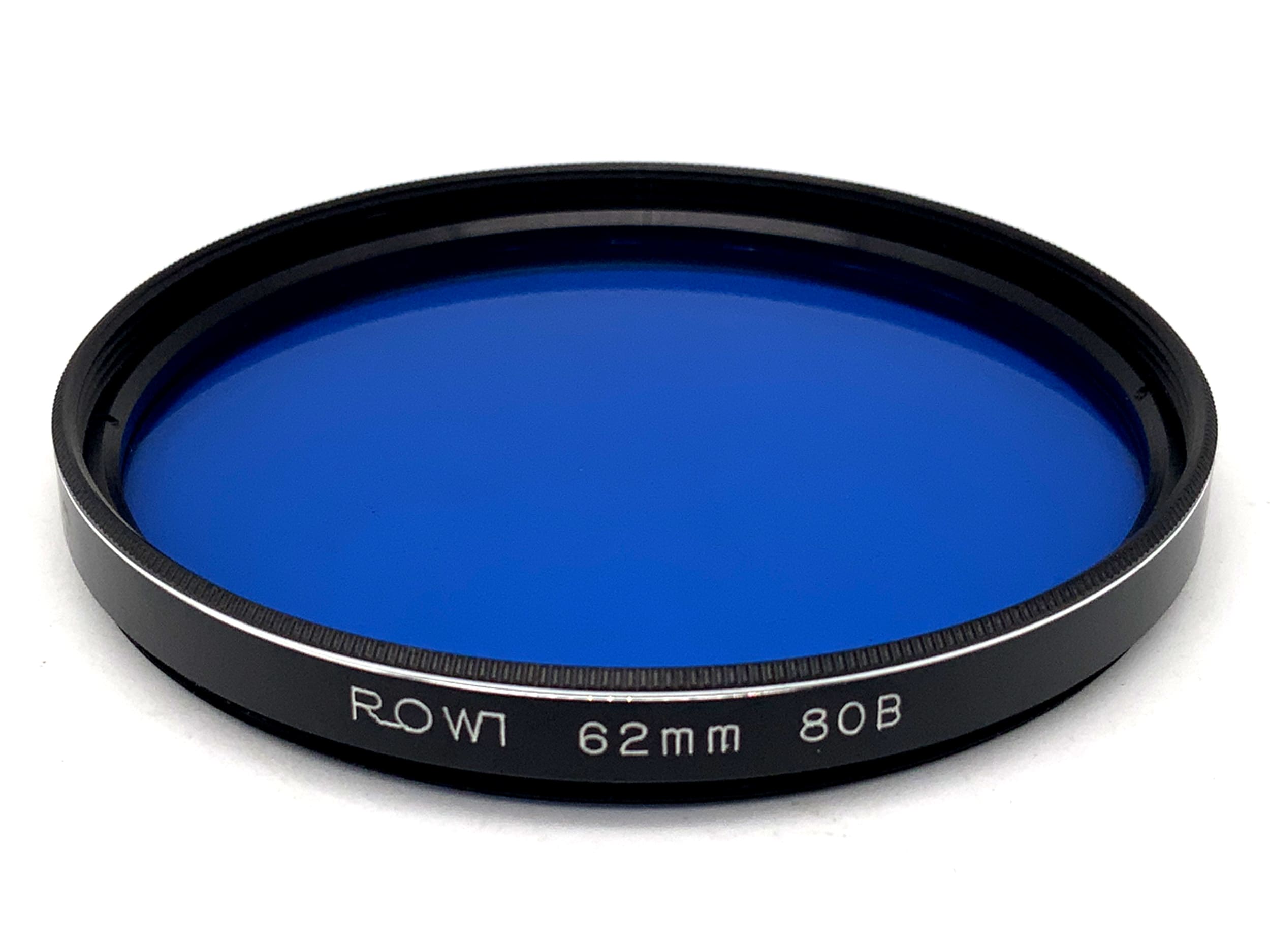Rowi color filter 80B blue filter 62mm circular filter thread