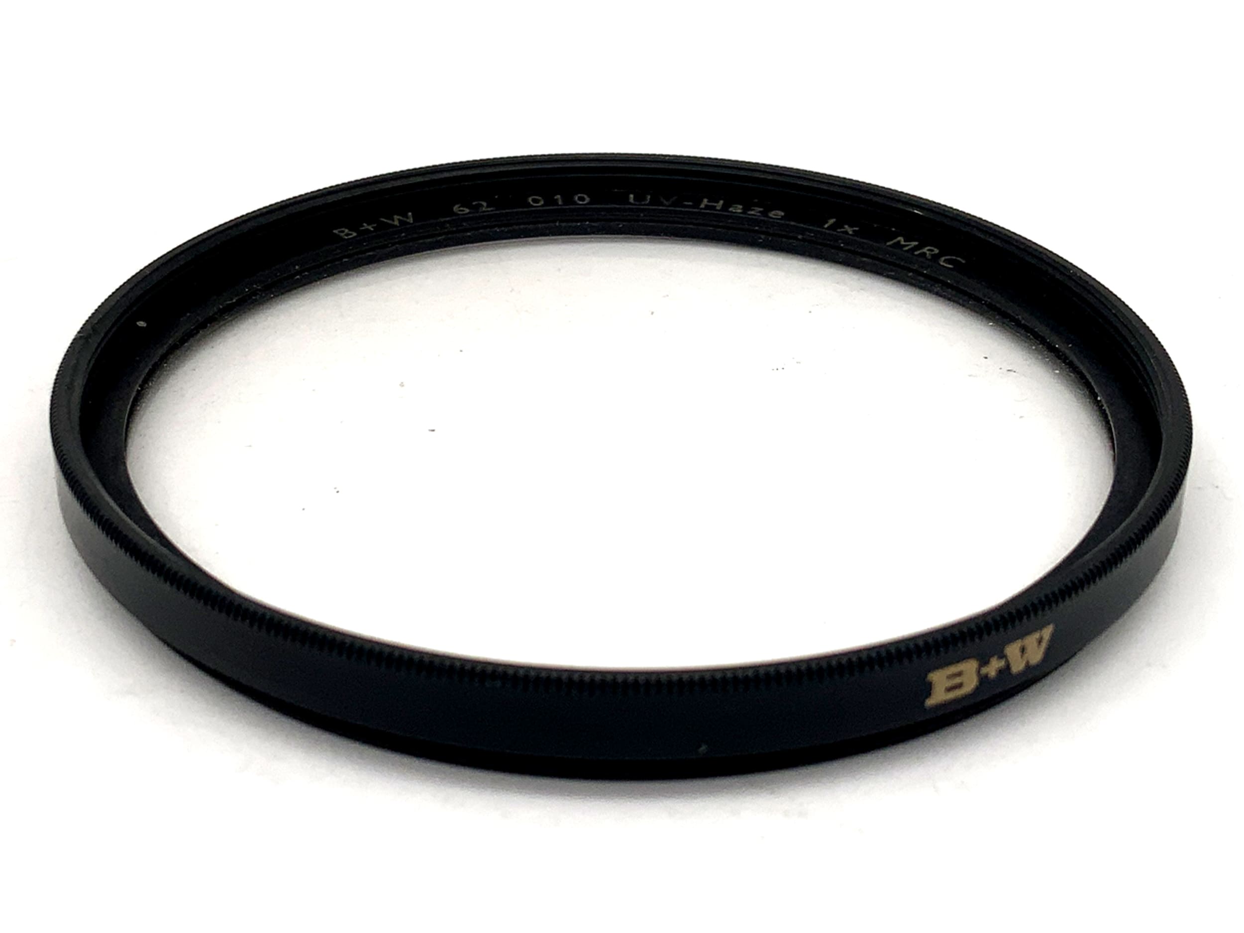 B+W UV F-Pro 010 UV-Haze 1x MRC Filter 62mm Circular Filter Thread
