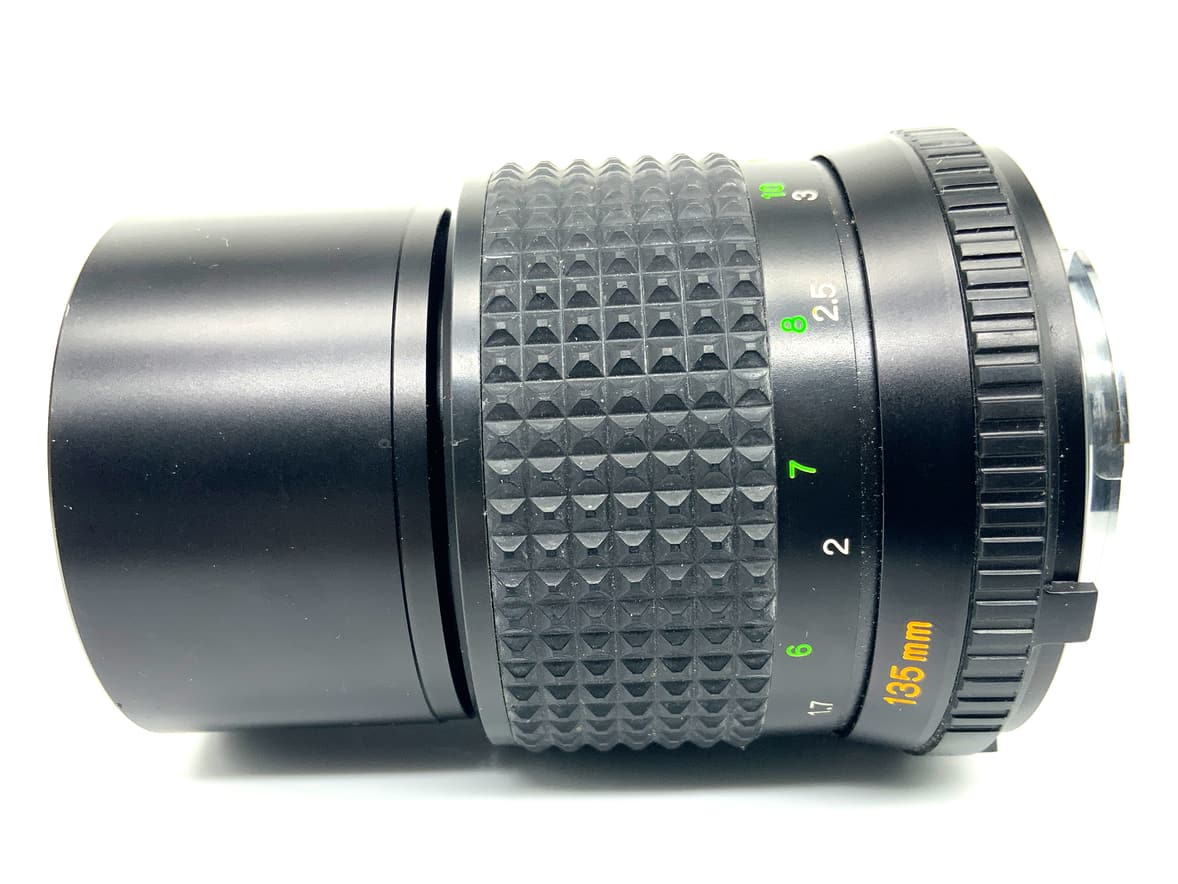 Minolta MD Tele Rokkor 135mm 1:3.5 Objektiv Festbrennweite (Minolta MD) Nebel!