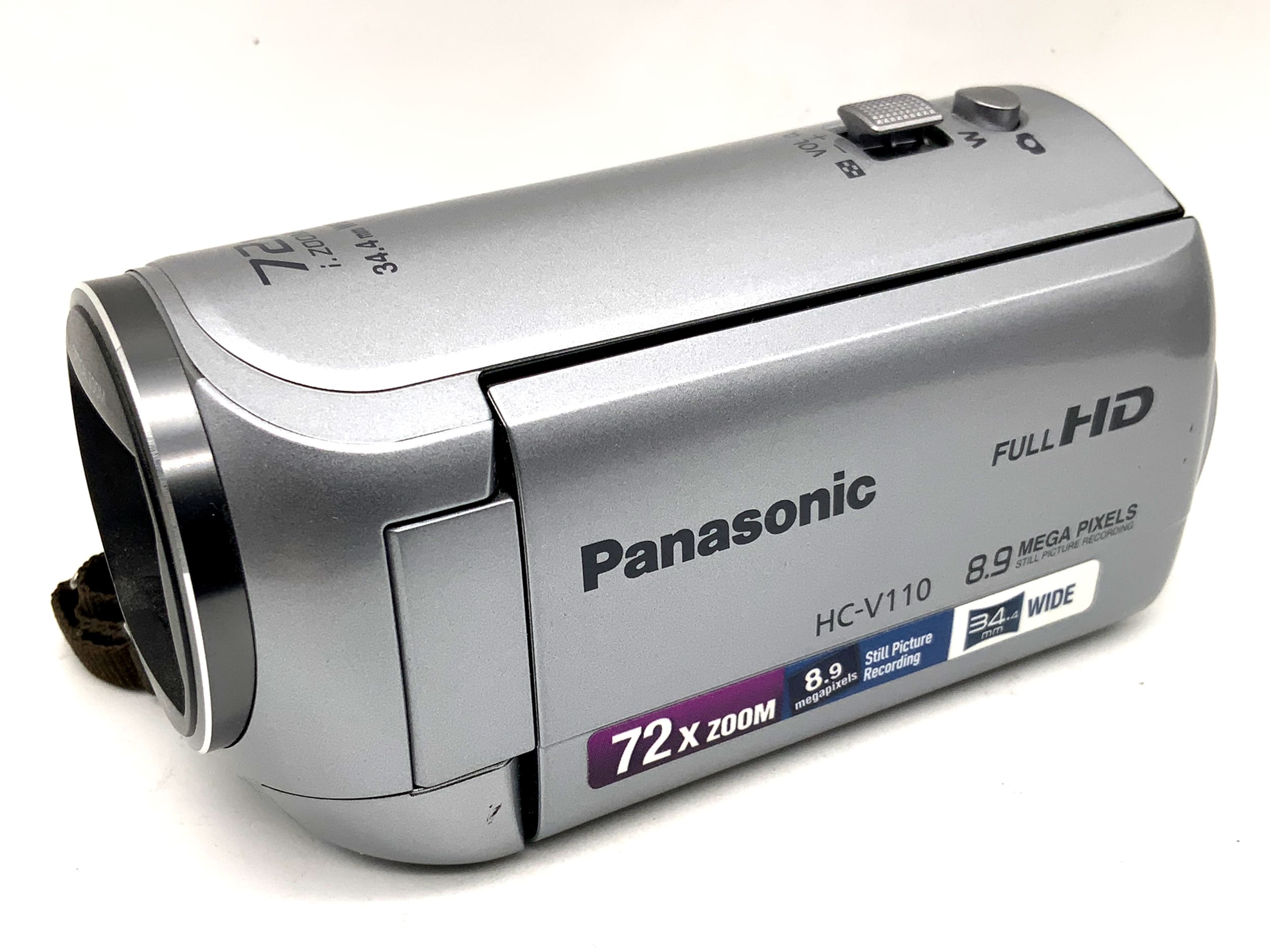 Panasonic HC-V110 camcorder with 2.35-89.3mm 1:1.8 video camera