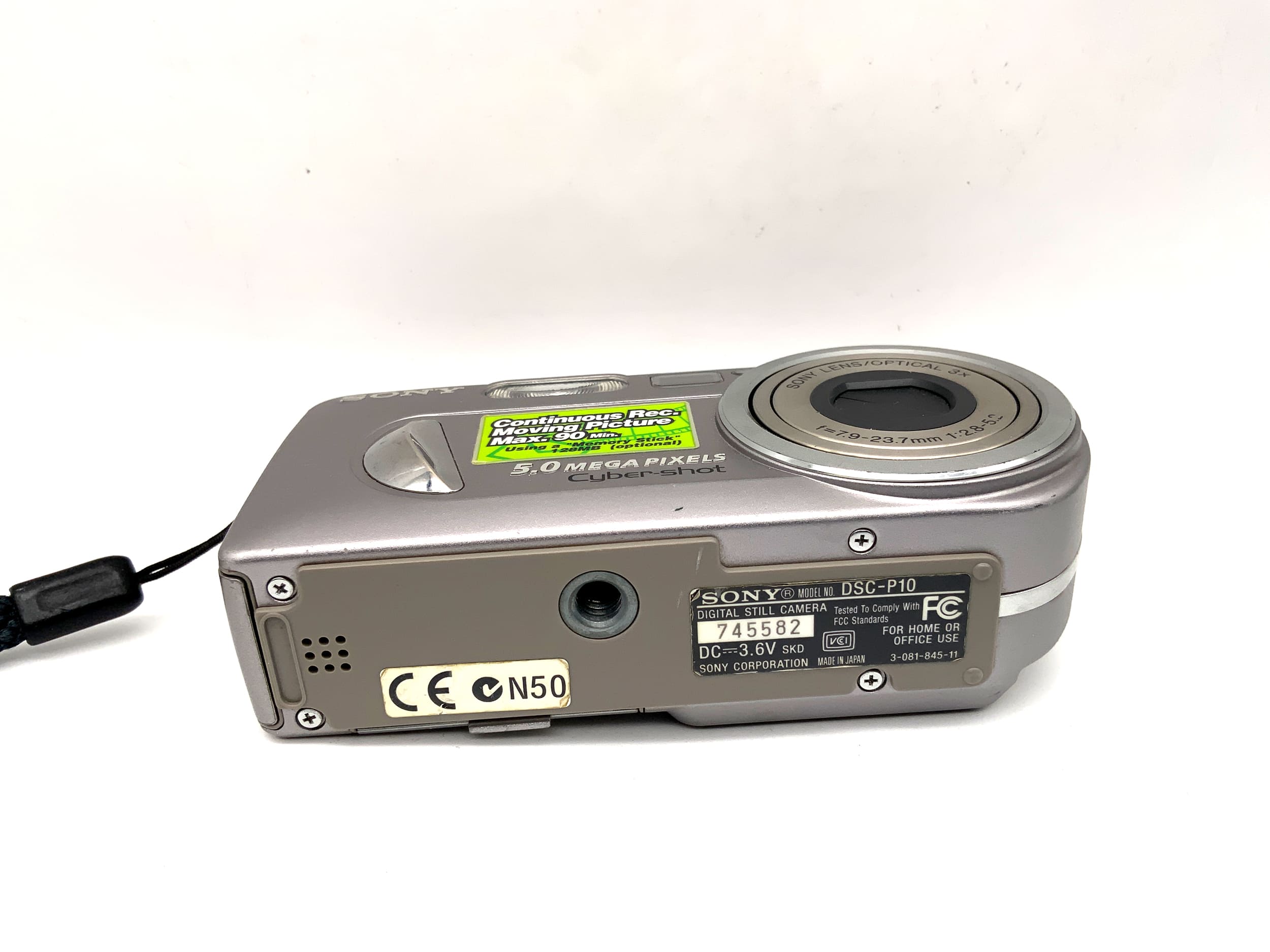 Sony DSC-P10 Digital Compact Camera with 7.9-23.7mm 1:2.8-5.2 lens