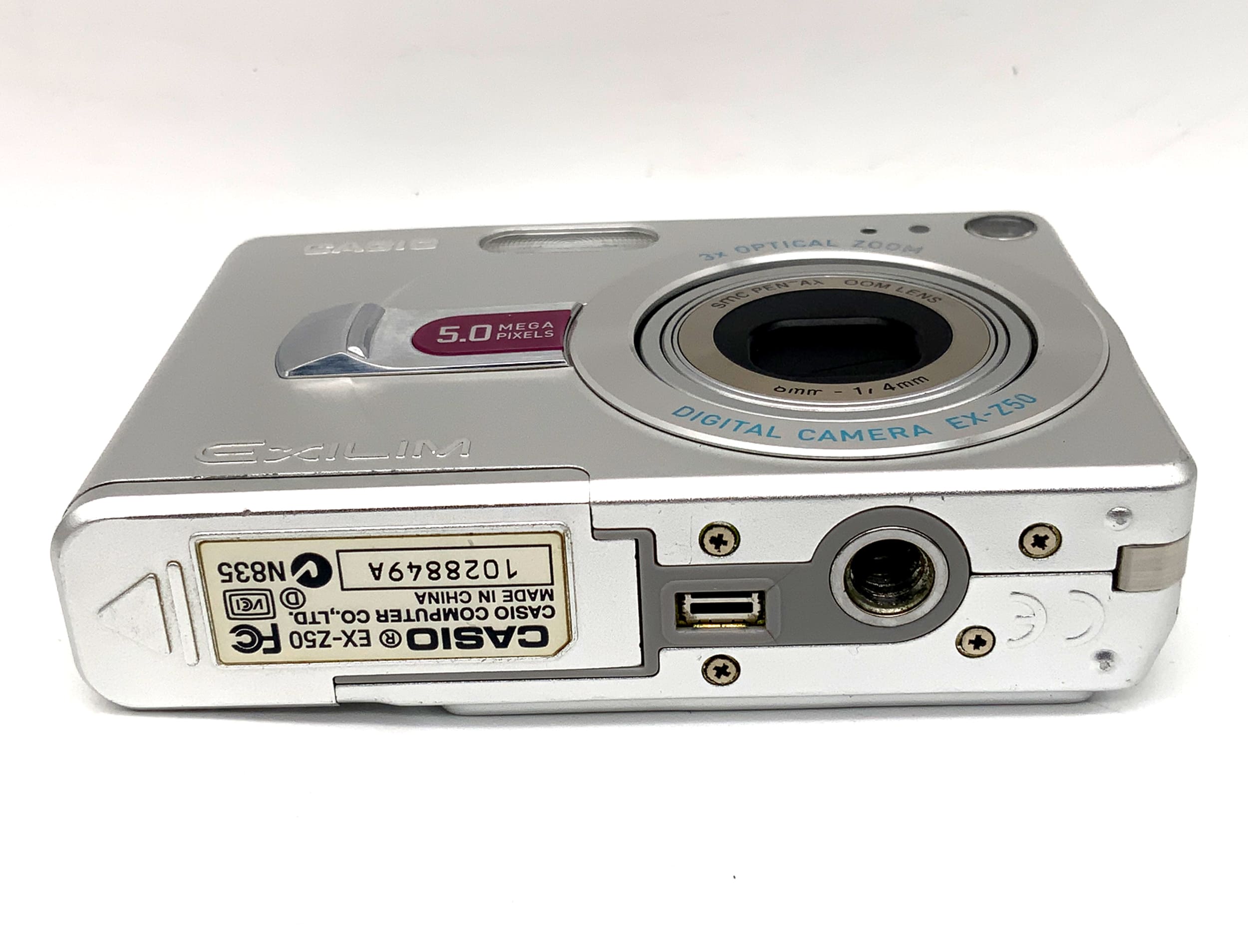 Casio EX-Z50 digital compact camera with SMC Pentax 5.8-17.4mm