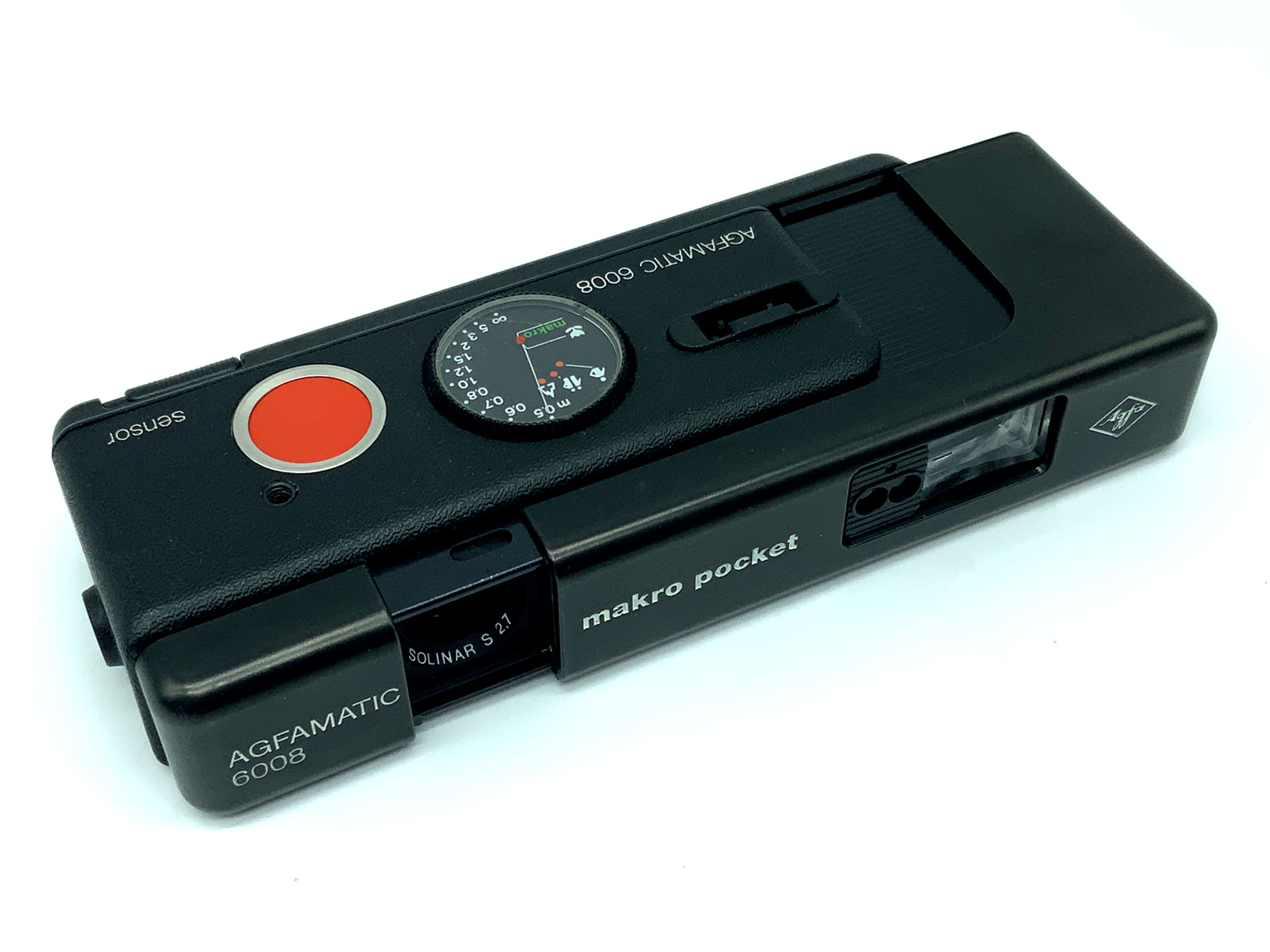 Agfa Agfamatic 6008 macro pocket miniature camera with subminiature camera