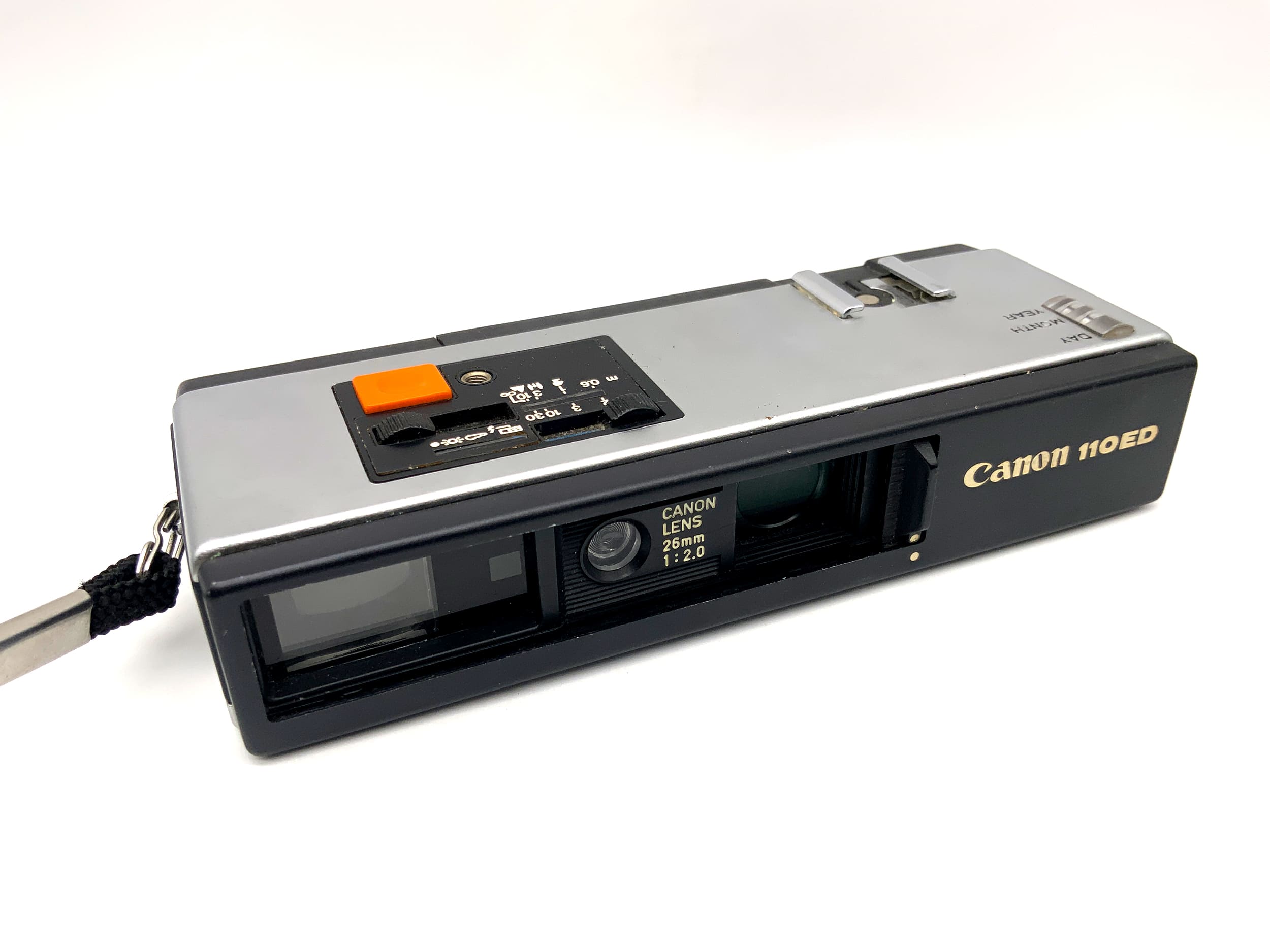 Canon 110ED miniature camera with 26mm 1:2.0 lens, subminiature camera
