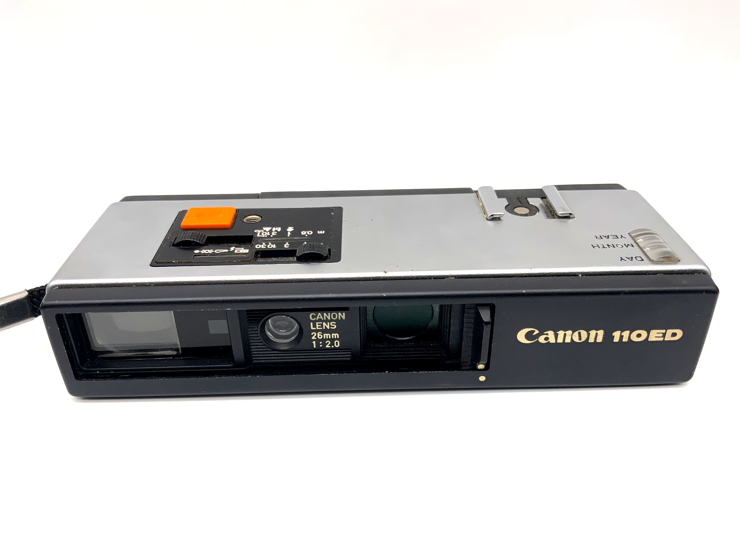 Canon 110ED miniature camera with 26mm 1:2.0 lens, subminiature camera