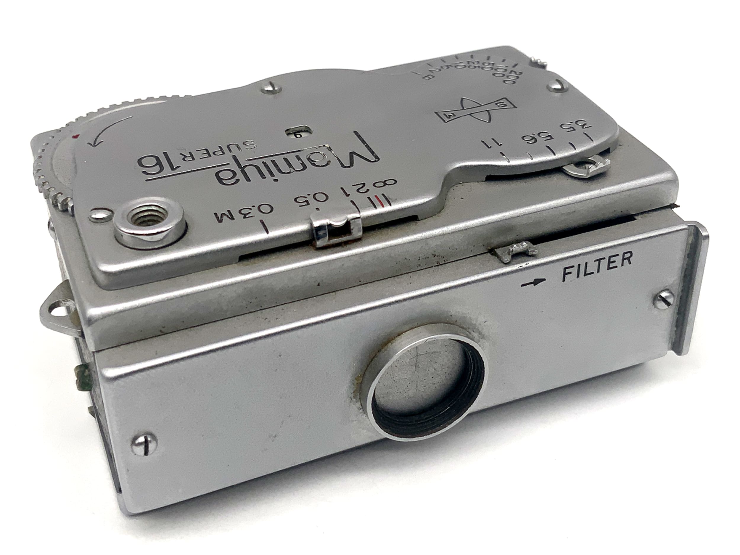 Mamiya Super 16 miniature camera with 25mm 1:3.5 subminiature camera