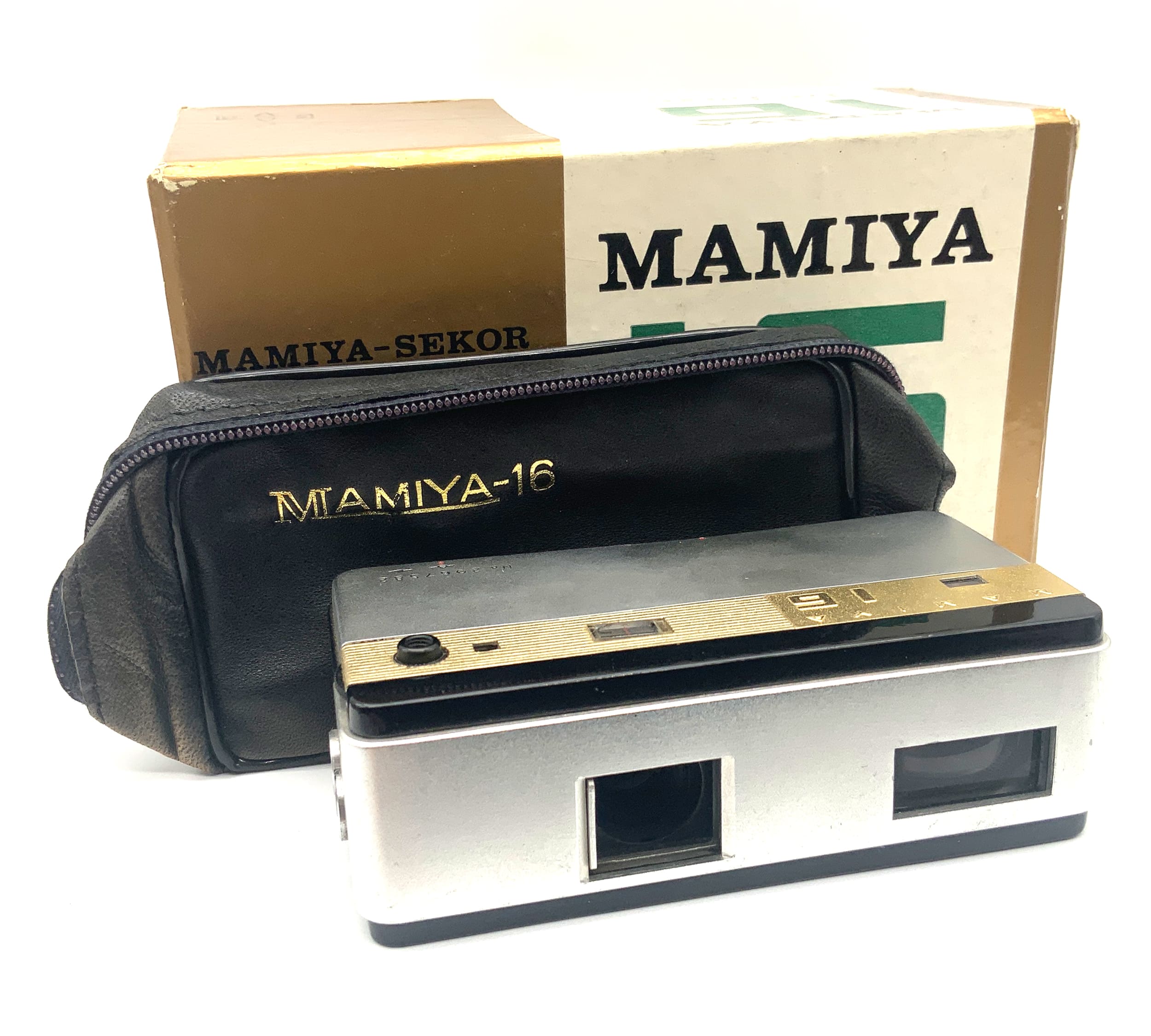 Mamiya 16 De Luxe miniature camera with 25mm 1:2.8 subminiature camera