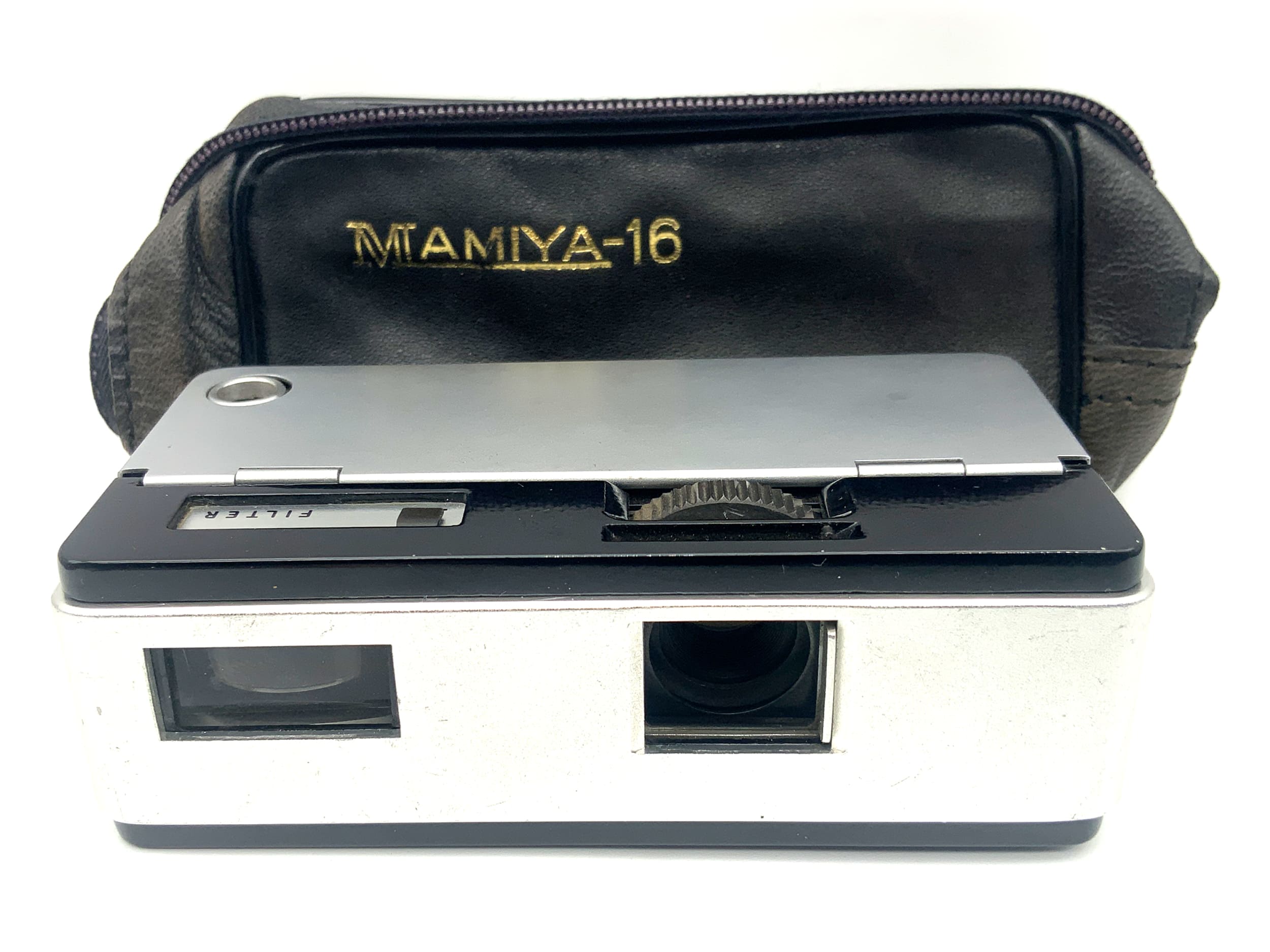 Mamiya 16 De Luxe miniature camera with 25mm 1:2.8 subminiature camera