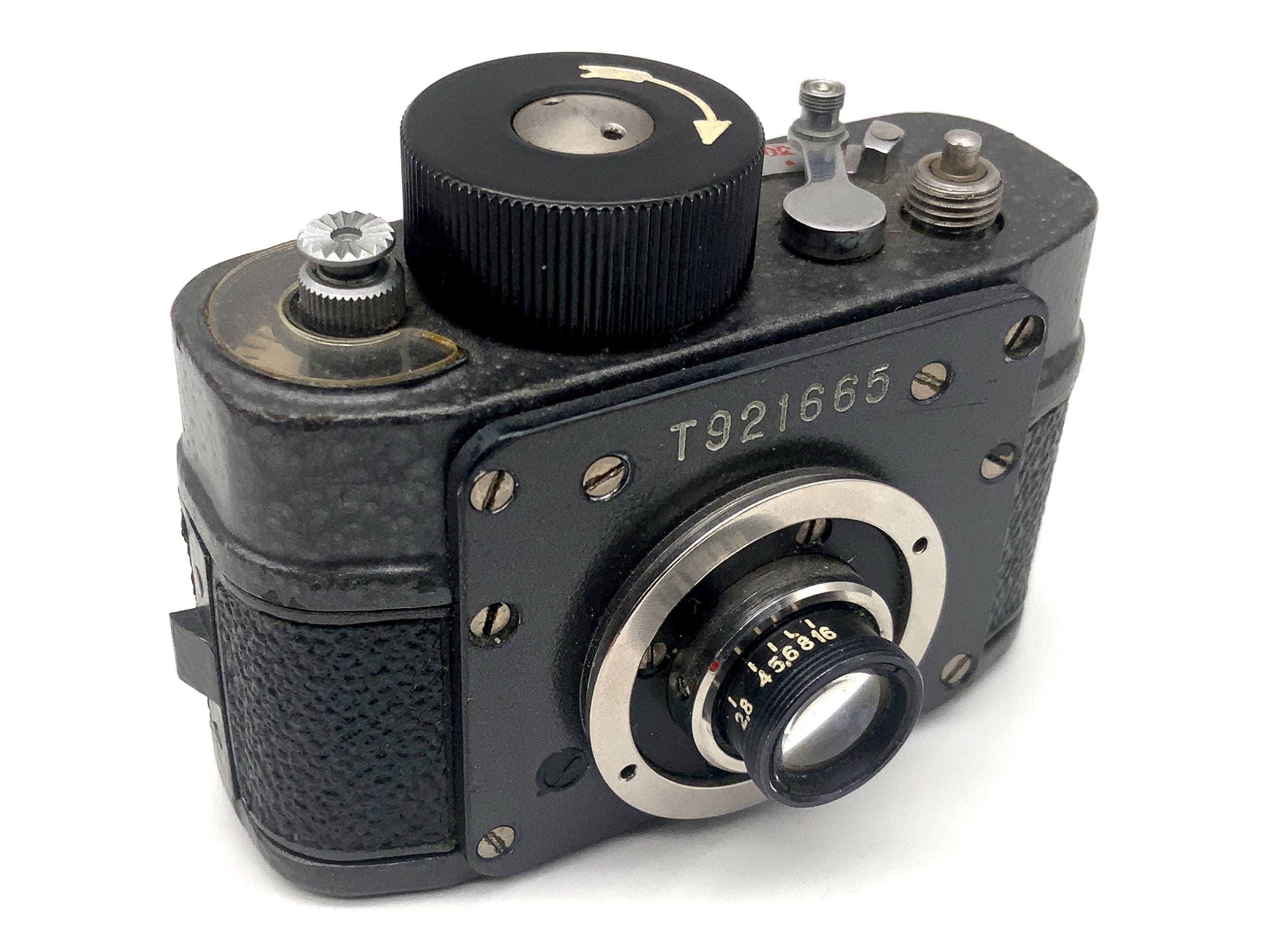 Ajax F-21 miniature camera with 28mm 1:2 USSR KGB Cold War subminiature camera
