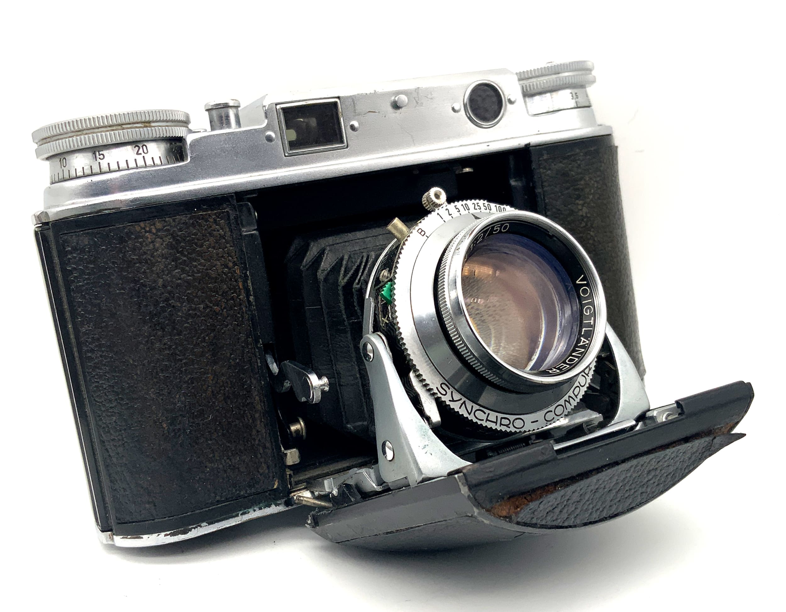 Voigtländer Vito III Klappkamera mit Ultron 50mm 1:2 Messsucher Analogkamera