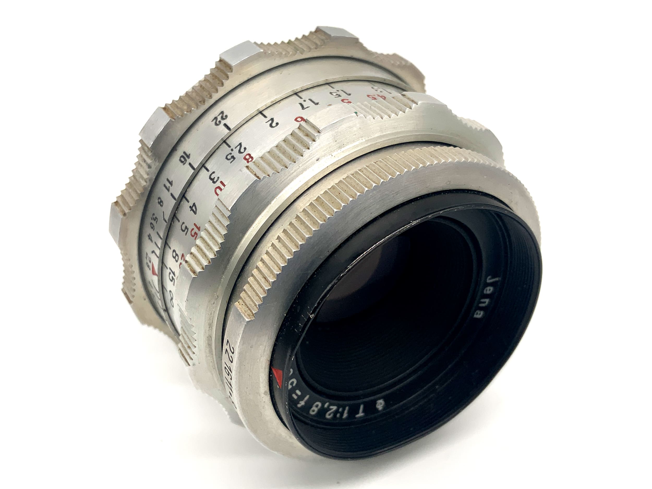 Carl Zeiss Jena Q1 Tessar 8 Blades 50mm 1:2,8 Festbrennweite (kein Anschluss)