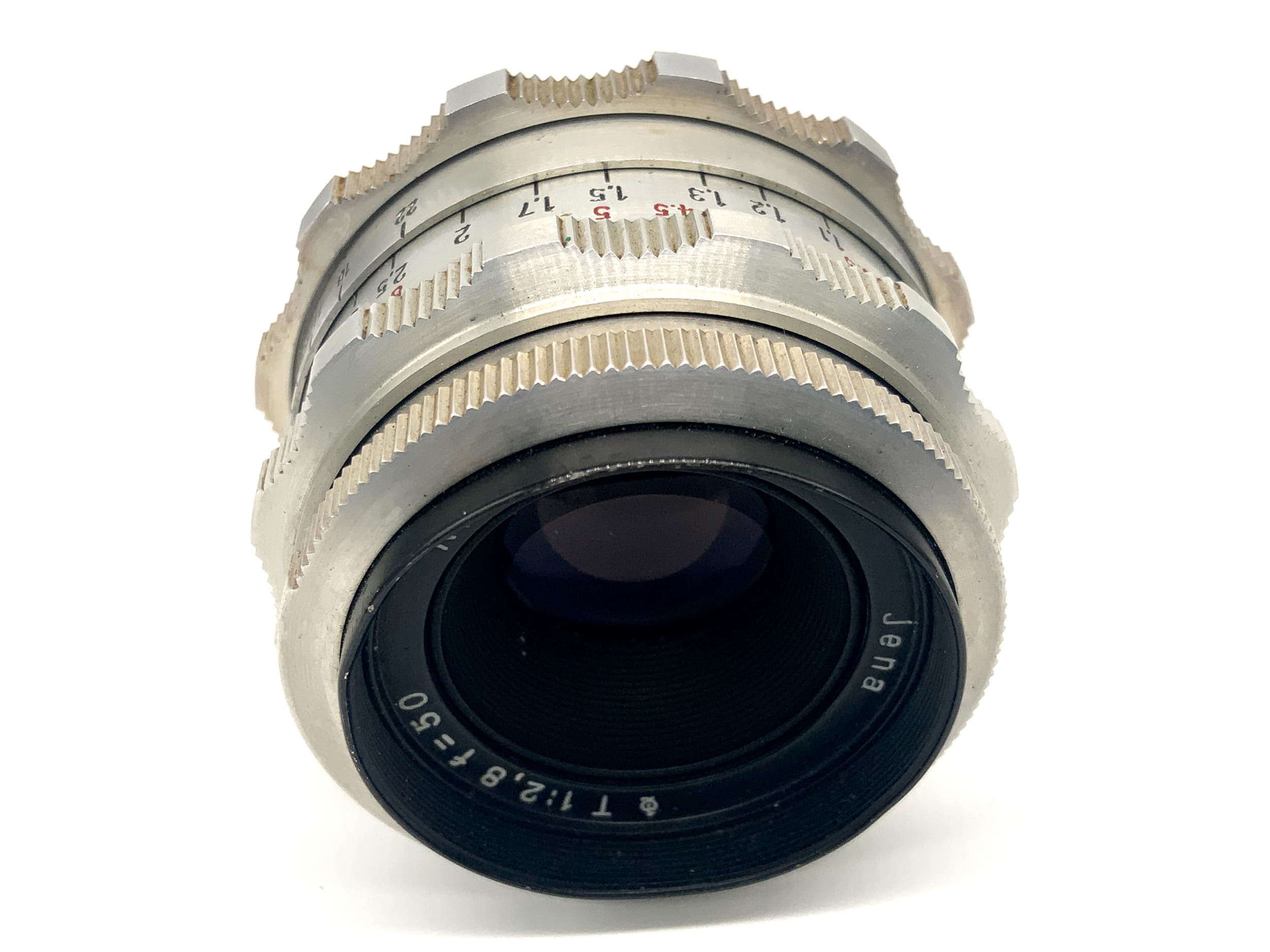 Carl Zeiss Jena Q1 Tessar 8 Blades 50mm 1:2,8 Festbrennweite (kein Anschluss)