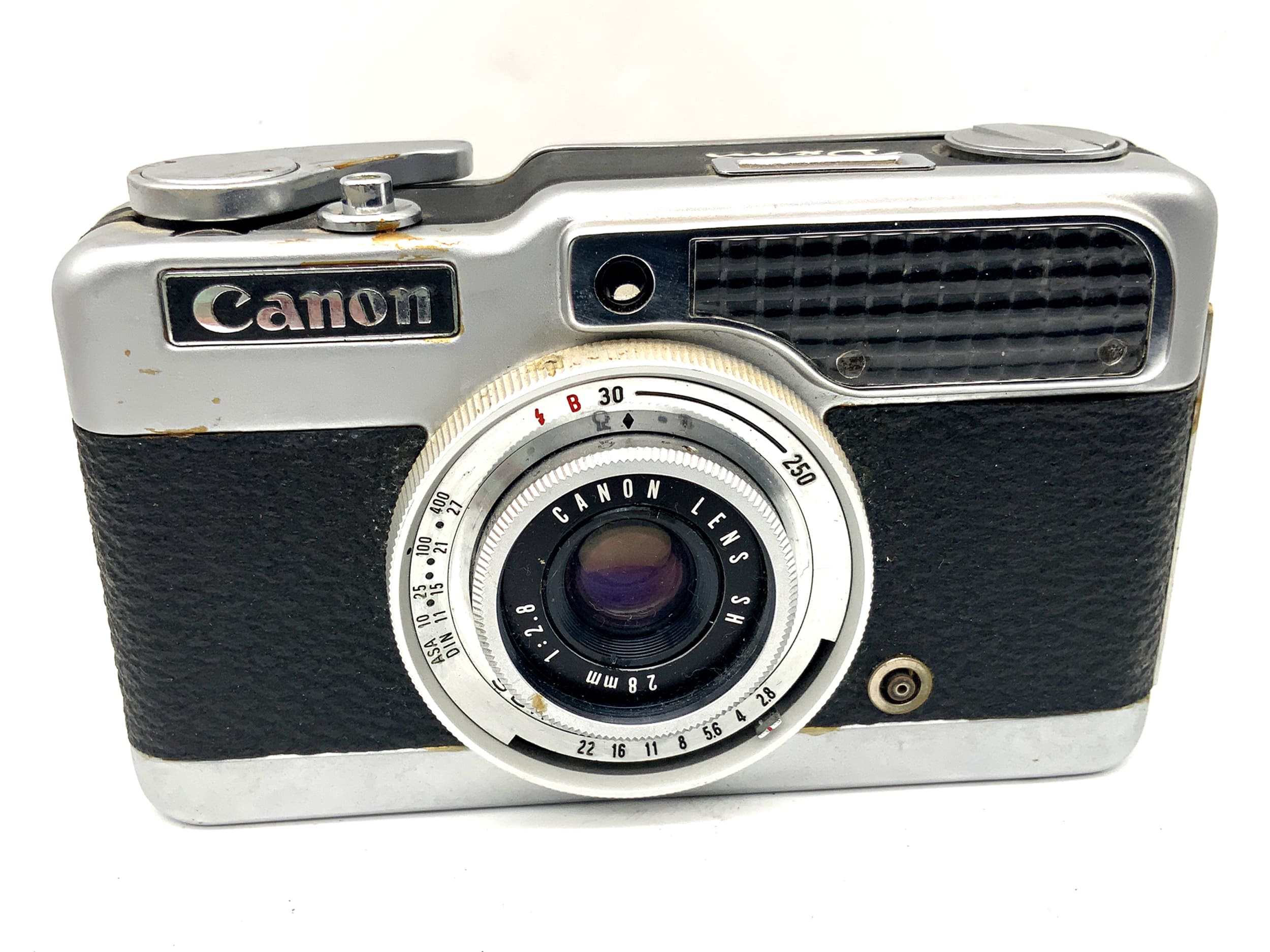 Canon Demi Sucherkamera mit Sh 28mm 1:2.8 Halbformat Kompaktkamera Analogkamera