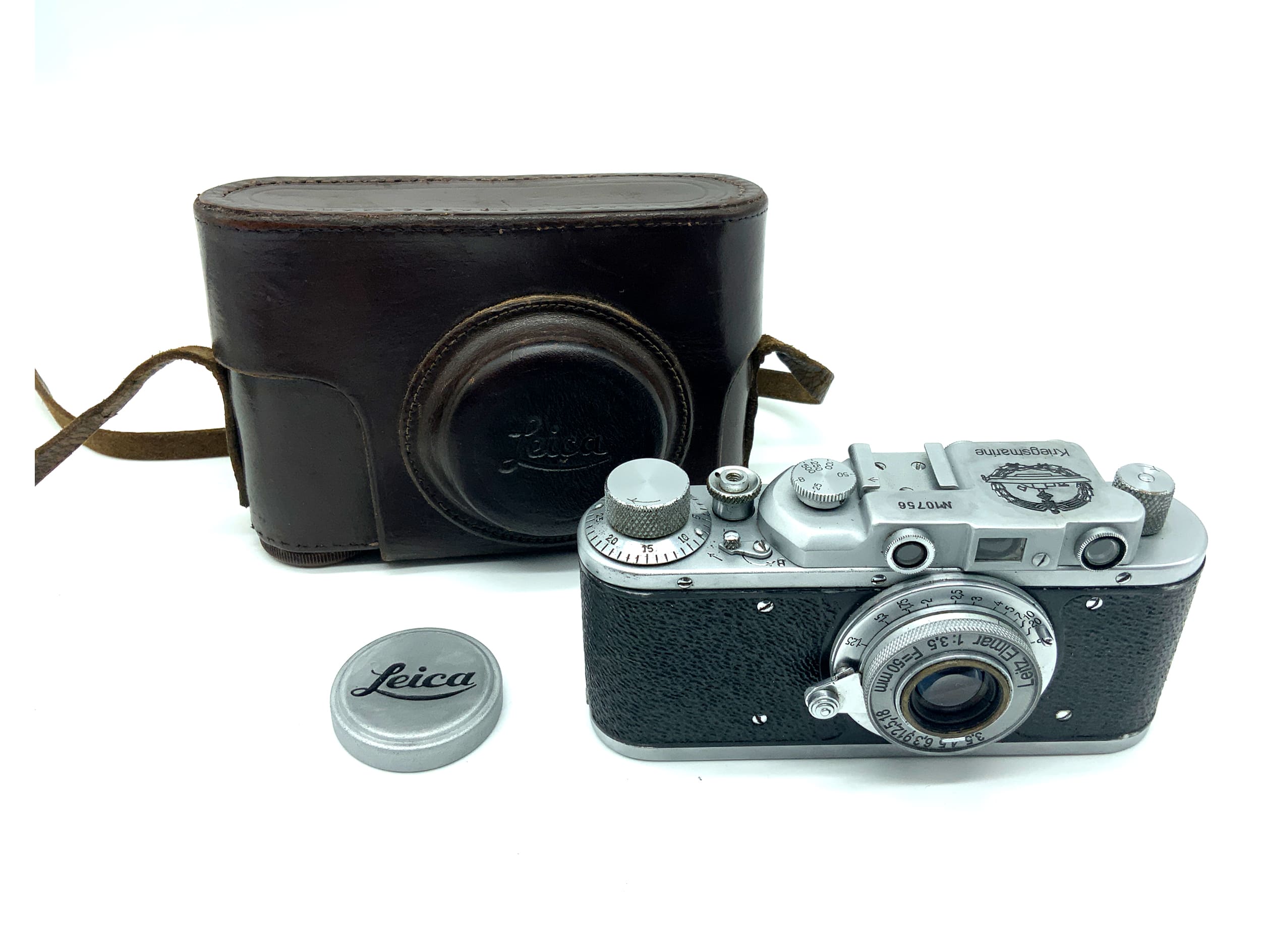 Leica III USSR Nachbau Messsucherkamera mit Leitz Elmar 50mm 1:3.5 Kriegsmarine