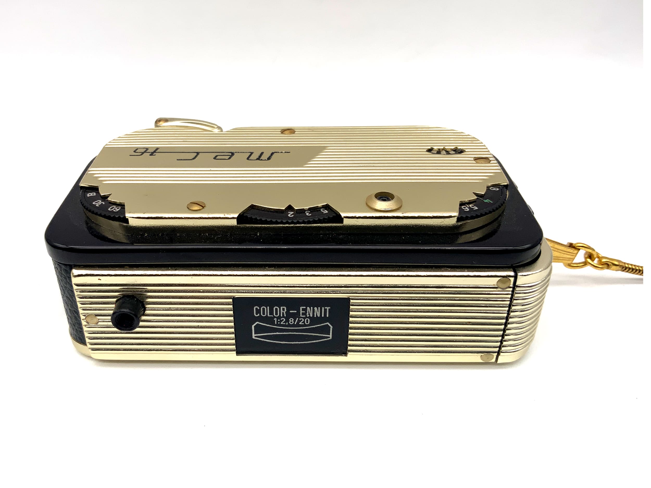 Feinwerktechnik MEC 16 Gold miniature camera with Color-Ennit 20mm 1:2.8