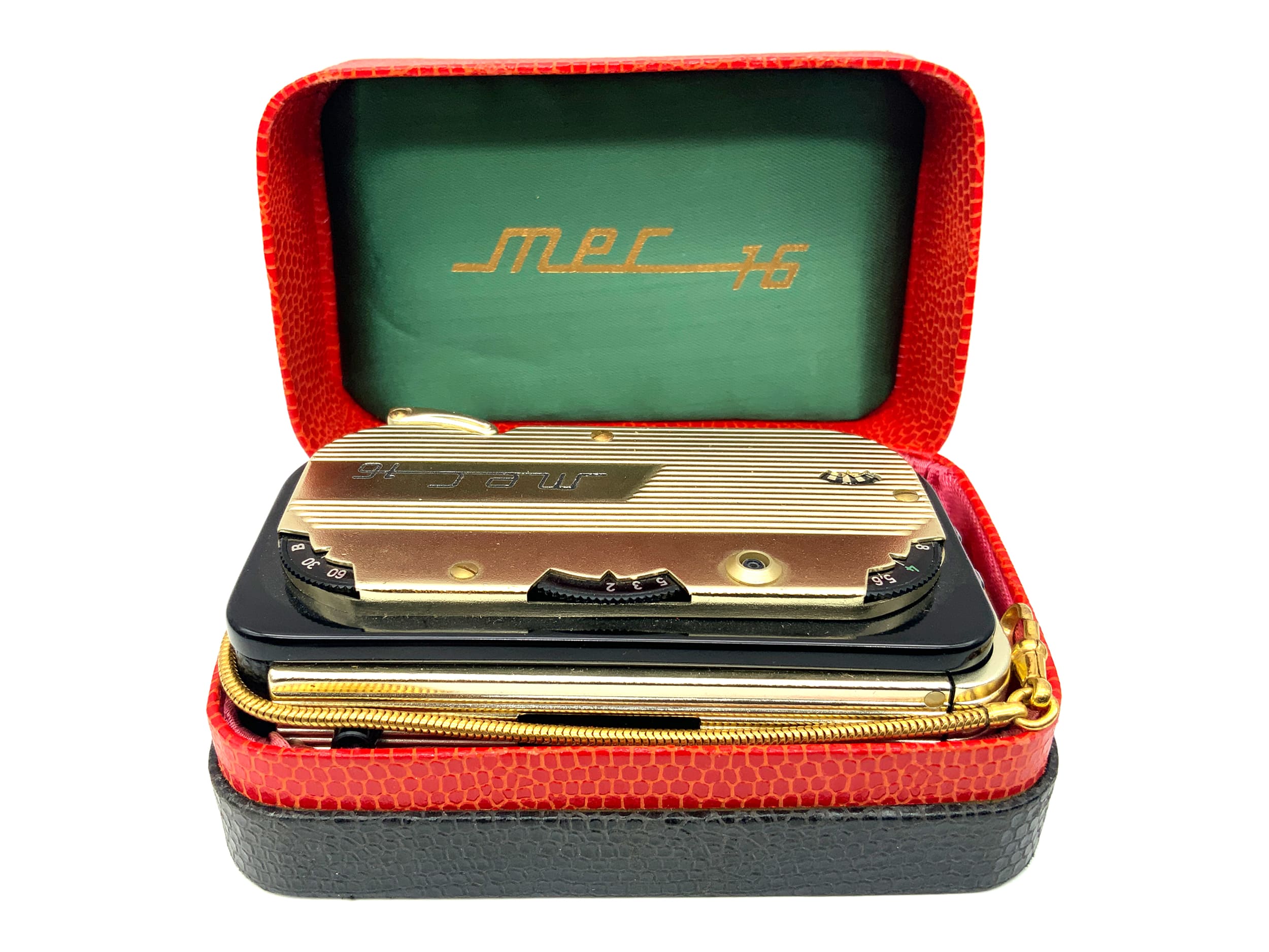 Feinwerktechnik MEC 16 Gold miniature camera with Color-Ennit 20mm 1:2.8