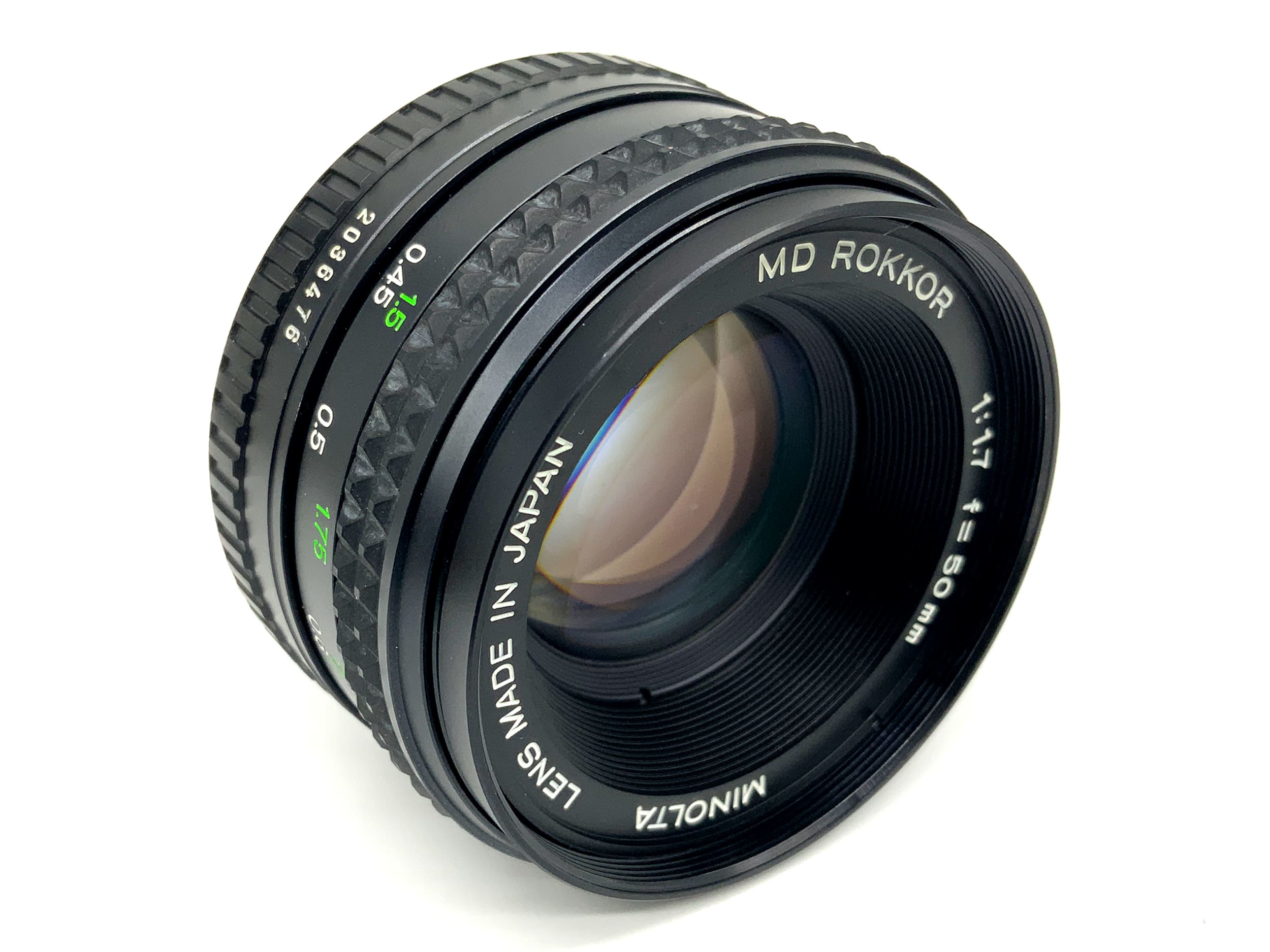 Minolta MD Rokkor 50mm 1:1.7 Objektiv Festbrennweite (Minolta MD)