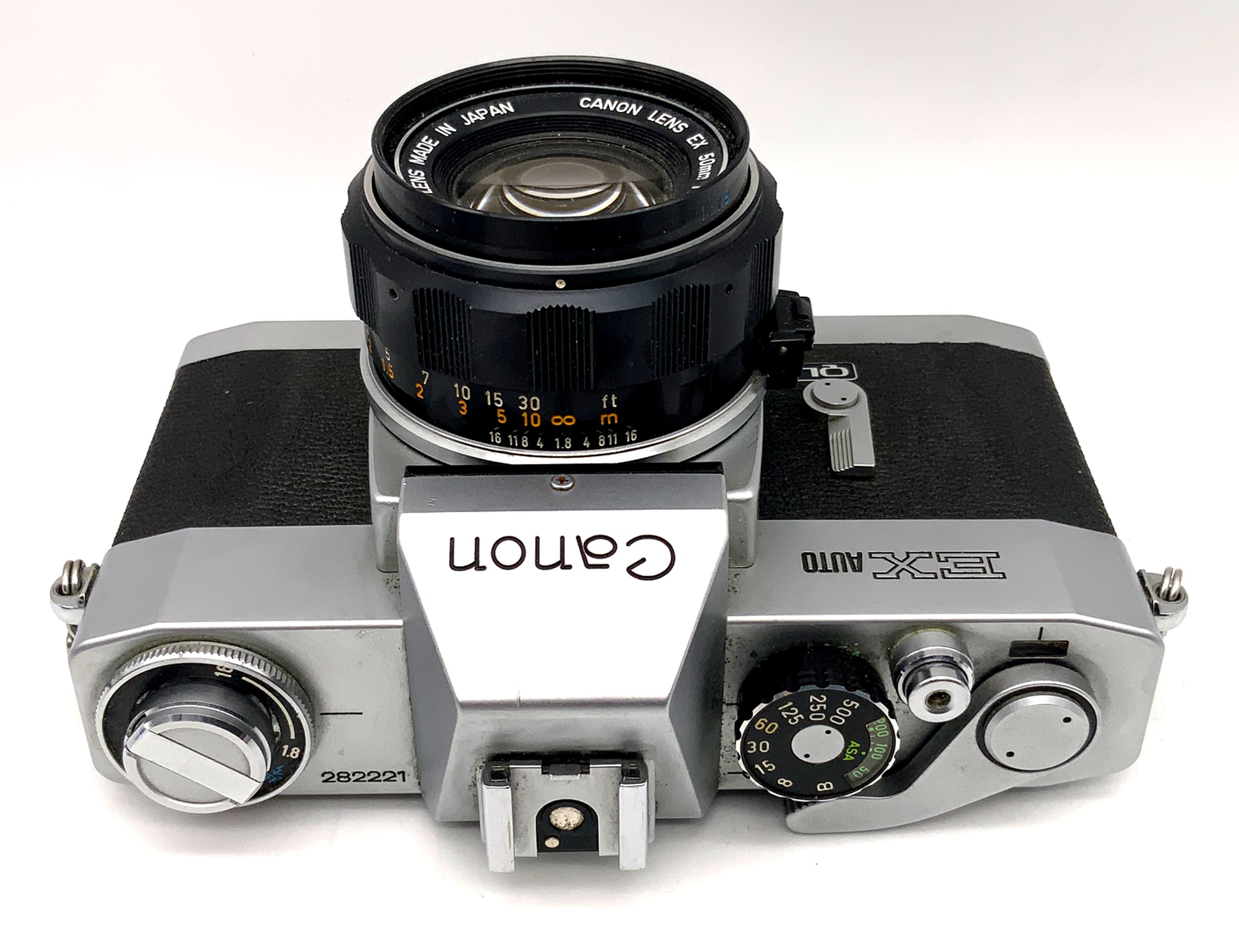 Canon EX Auto 35mm SLR analog with EX 50mm 1:1.8 Lens !Beli defect! body