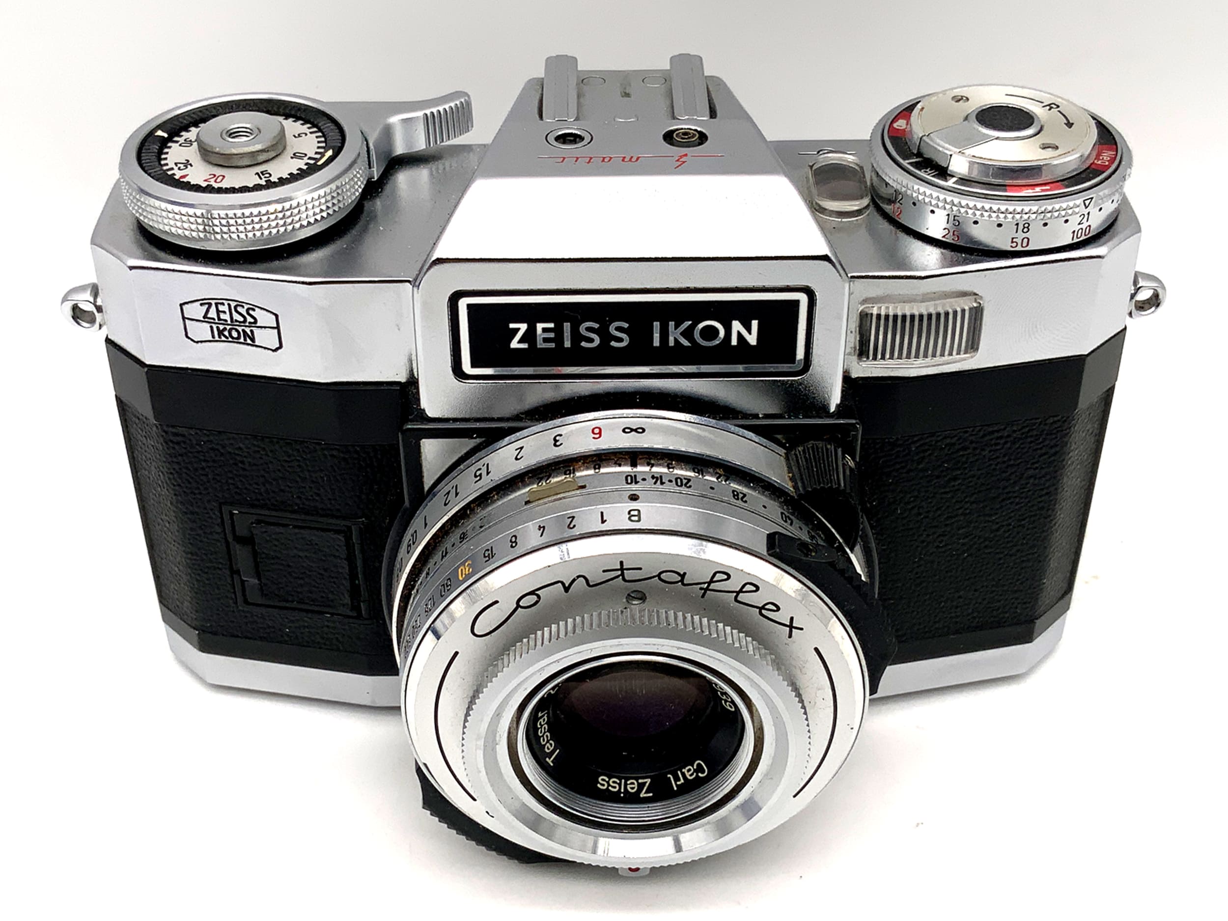 Zeiss Ikon Contaflex 35mm SLR Tessar 2.8/50 Synchro-Compur-X !Beli defect! body