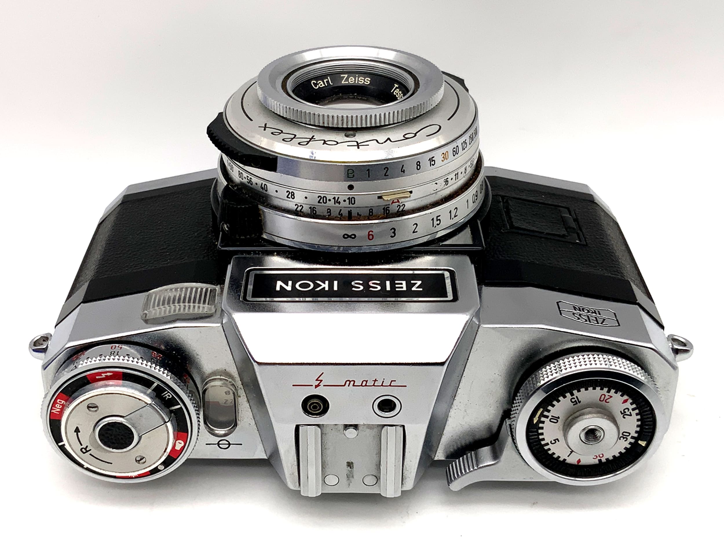 Zeiss Ikon Contaflex 35mm SLR Tessar 2.8/50 Synchro-Compur-X !Beli defect! body