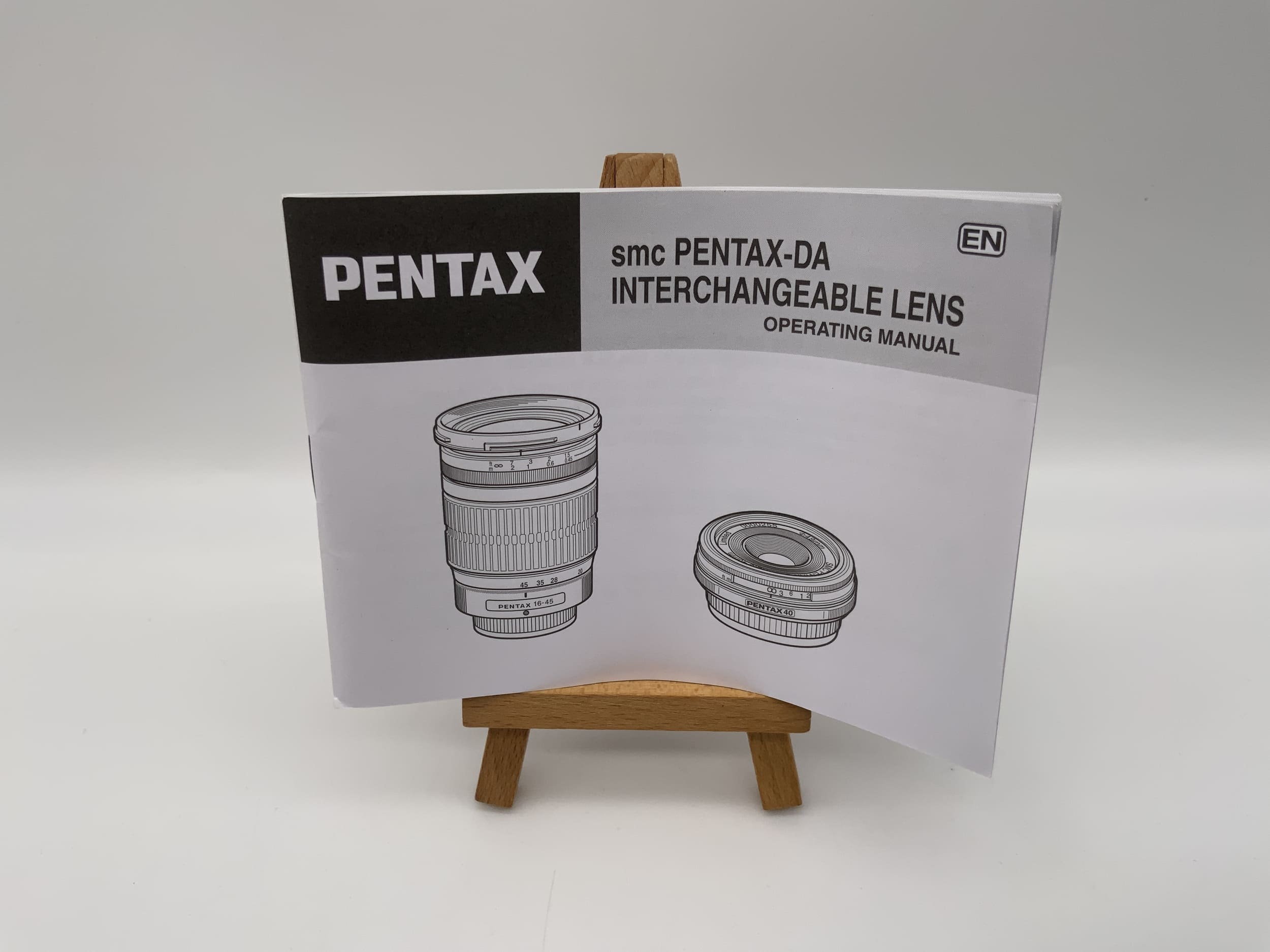 Pentax DA interchangeable lens user manual (English)
