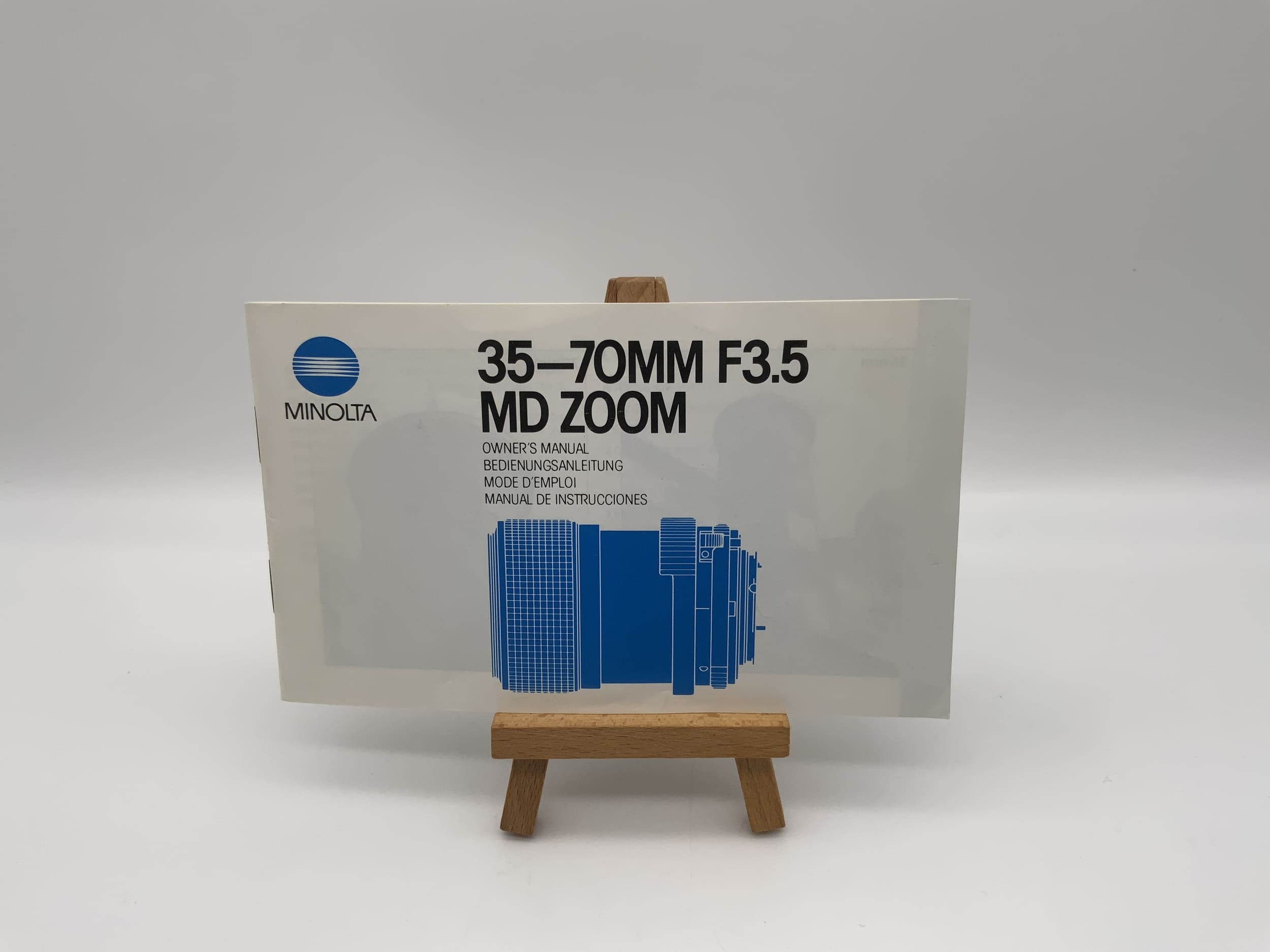 Minolta 35-70mm F3.5 MD Zoom User Manual (German)